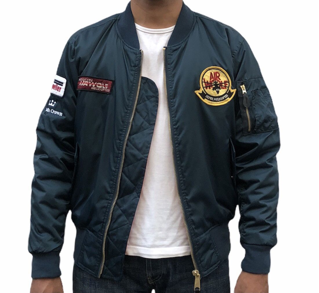 Vintage Vintage Flyr's Man Intermediate Ma-1 Patches Bomber Jacket Size US M / EU 48-50 / 2 - 4 Thumbnail