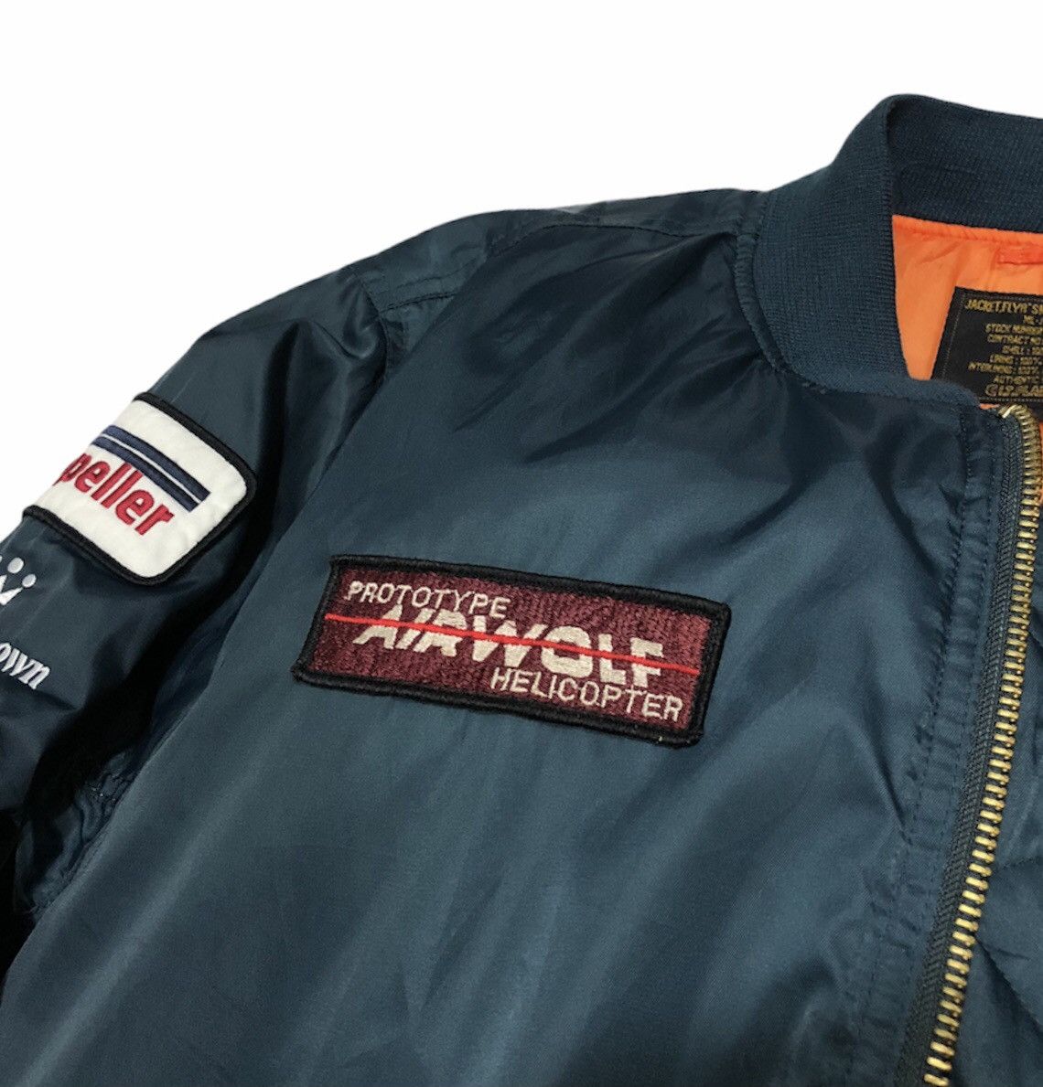 Vintage Vintage Flyr's Man Intermediate Ma-1 Patches Bomber Jacket Size US M / EU 48-50 / 2 - 9 Thumbnail