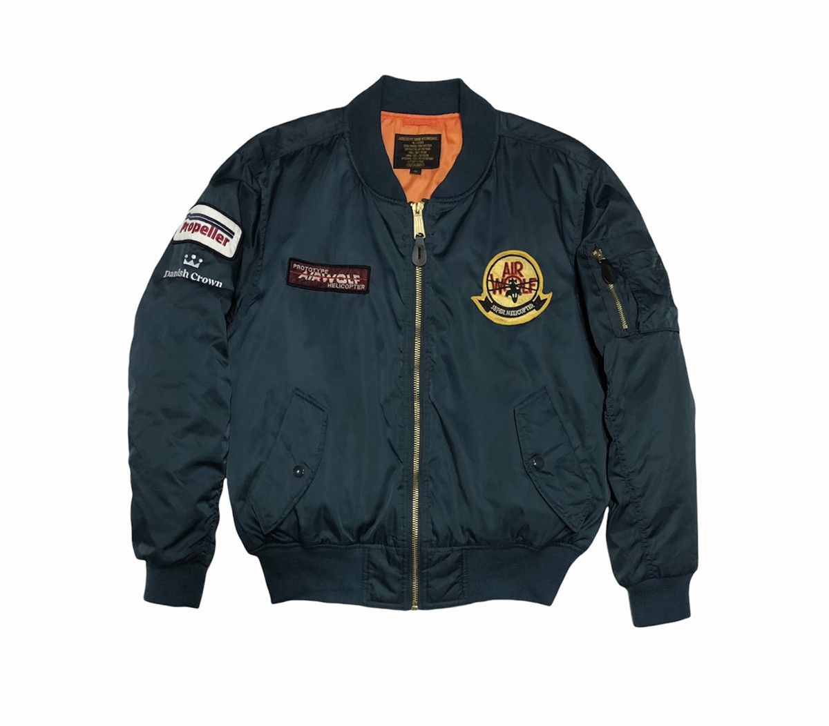 Vintage Vintage Flyr's Man Intermediate Ma-1 Patches Bomber Jacket Size US M / EU 48-50 / 2 - 5 Thumbnail