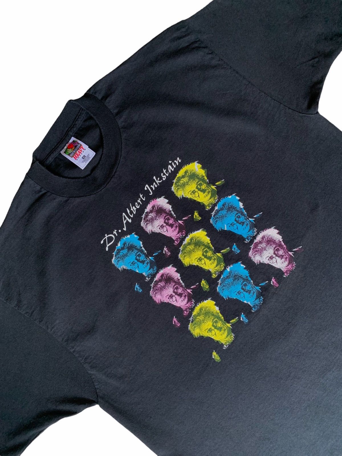 Arts & Science 90s Vintage Andy Warhol Albert Einstein Art T-Shirt Tee Size US XL / EU 56 / 4 - 2 Thumbnail
