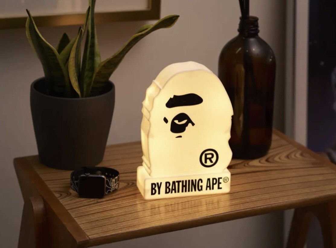 image of Og Bape Bathing Ape Ss23 Collector Magazine Table Lamp in White, Men's