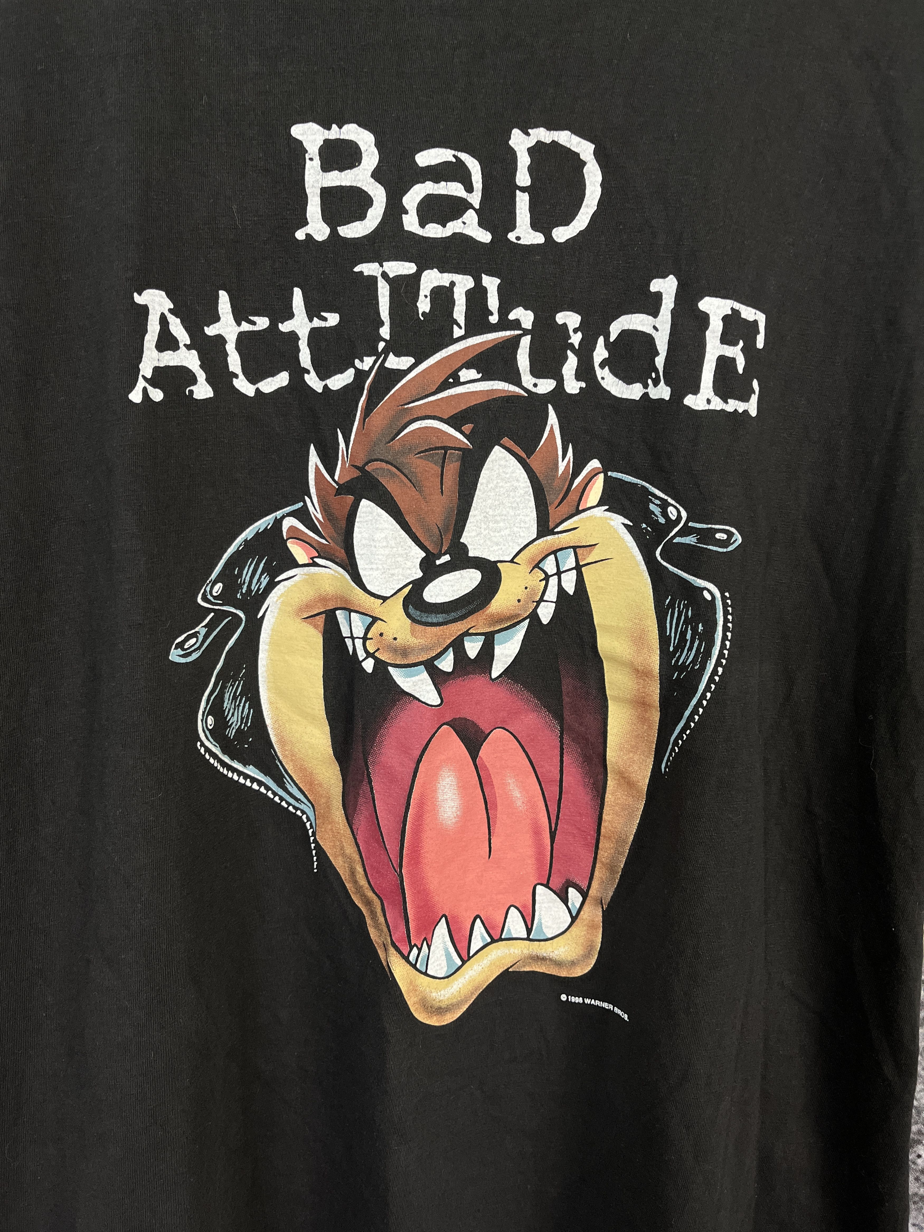 Warner Bros Warner Bros 1996 Taz Bad Attitude T-Shirt Vintage 90s Size L Size US L / EU 52-54 / 3 - 4 Thumbnail