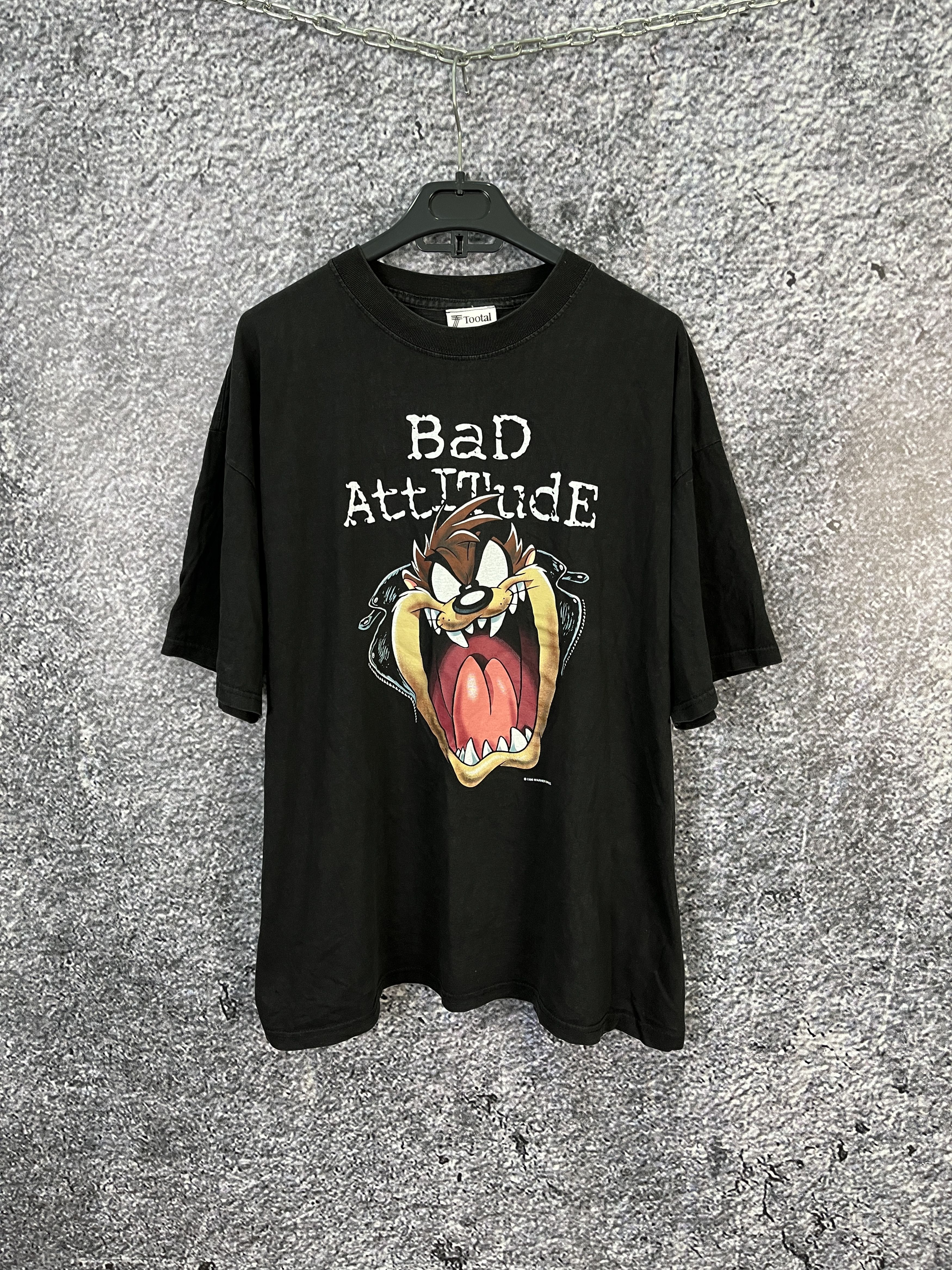 Warner Bros Warner Bros 1996 Taz Bad Attitude T-Shirt Vintage 90s Size L Size US L / EU 52-54 / 3 - 1 Thumbnail