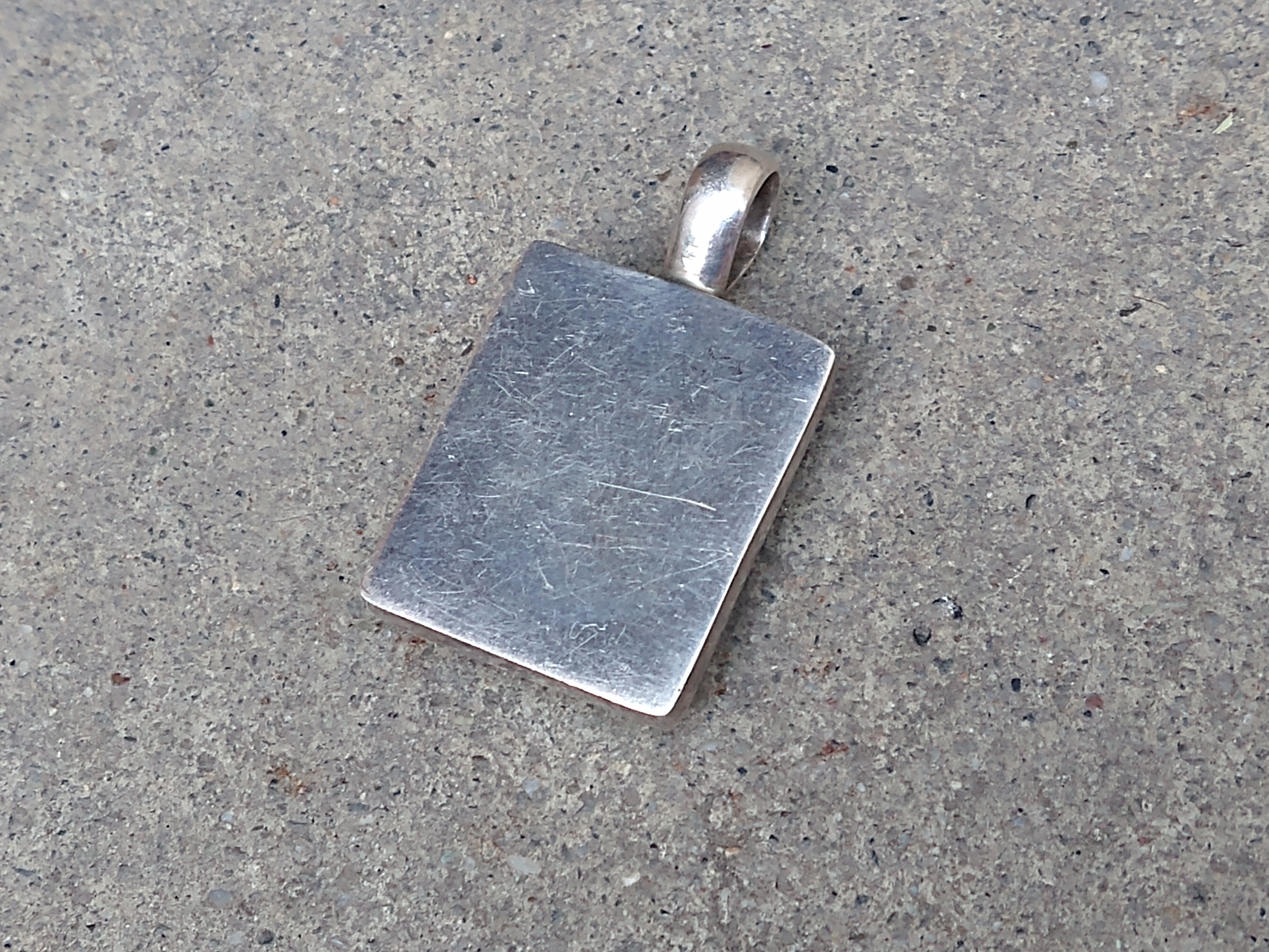Other Vintage Sterling Silver Pendant Necklace Abalone Modern Size ONE SIZE - 7 Thumbnail