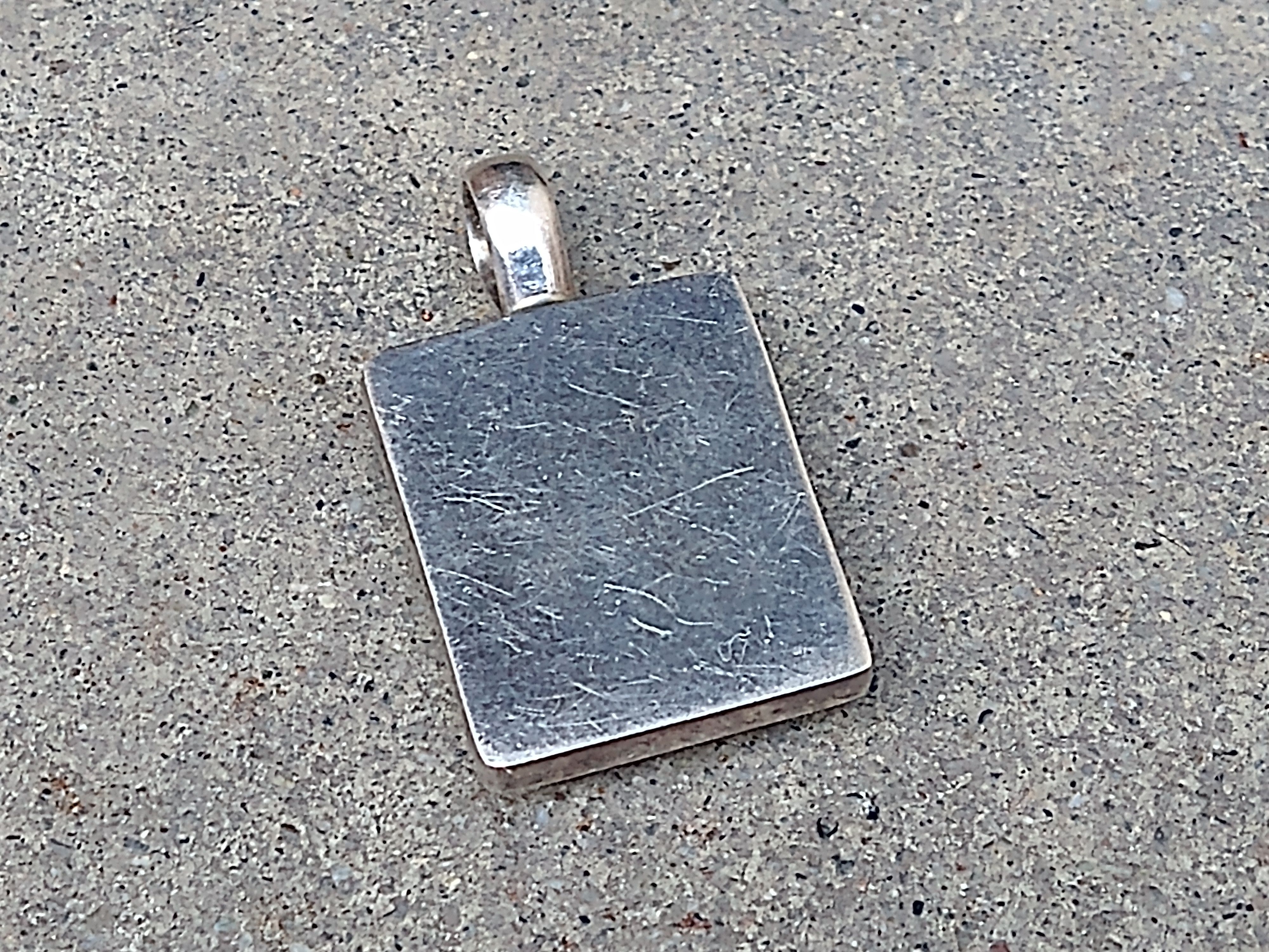 Other Vintage Sterling Silver Pendant Necklace Abalone Modern Size ONE SIZE - 6 Thumbnail
