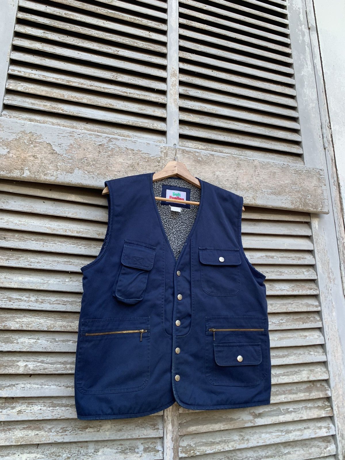 Vintage SOFT FEELING BY WORKBOX FLEECE LINED VESTS Size US L / EU 52-54 / 3 - 4 Thumbnail