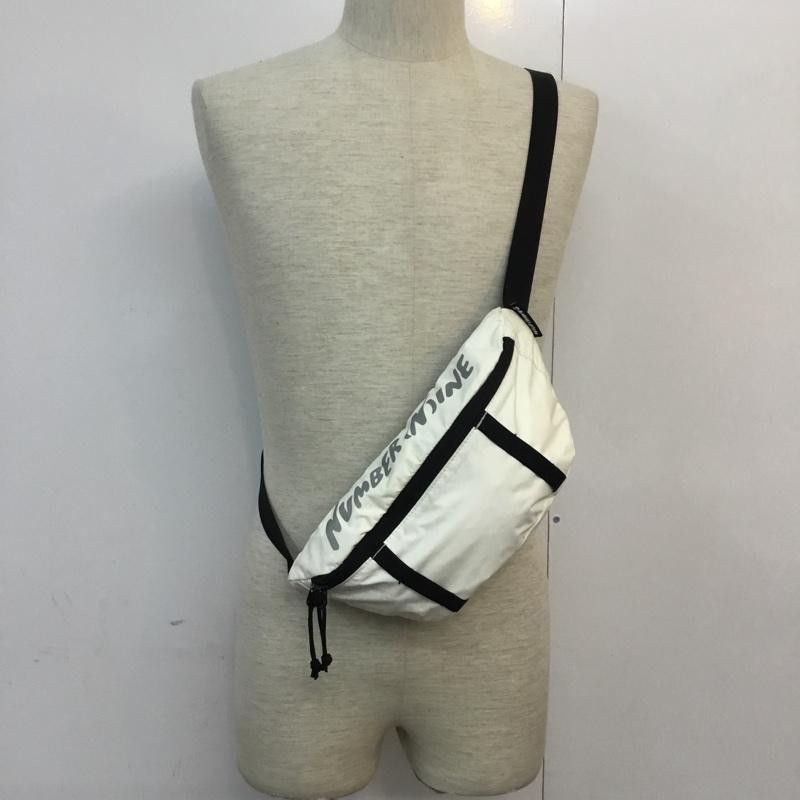 Body Bag White Sling Logo Print