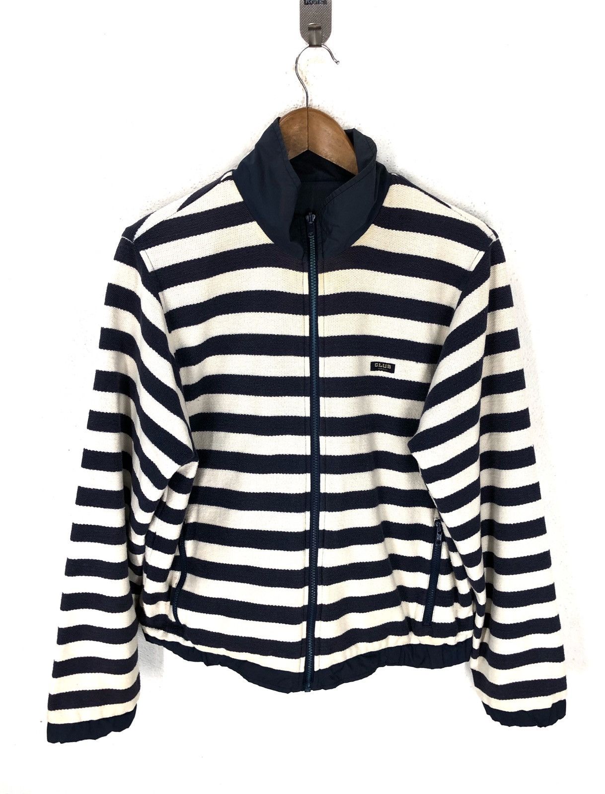Adidas × Vintage Vtg adidas club stripe reversible jacket cw21 Size US L / EU 52-54 / 3 - 1 Thumbnail