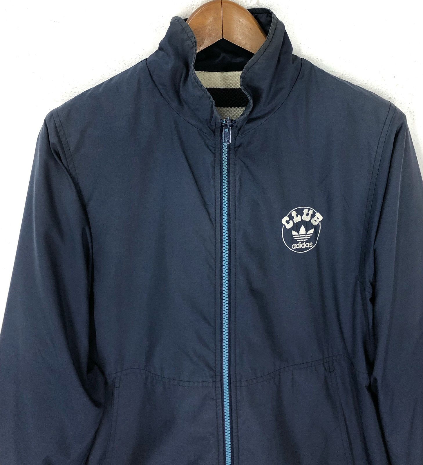 Adidas × Vintage Vtg adidas club stripe reversible jacket cw21 Size US L / EU 52-54 / 3 - 4 Thumbnail