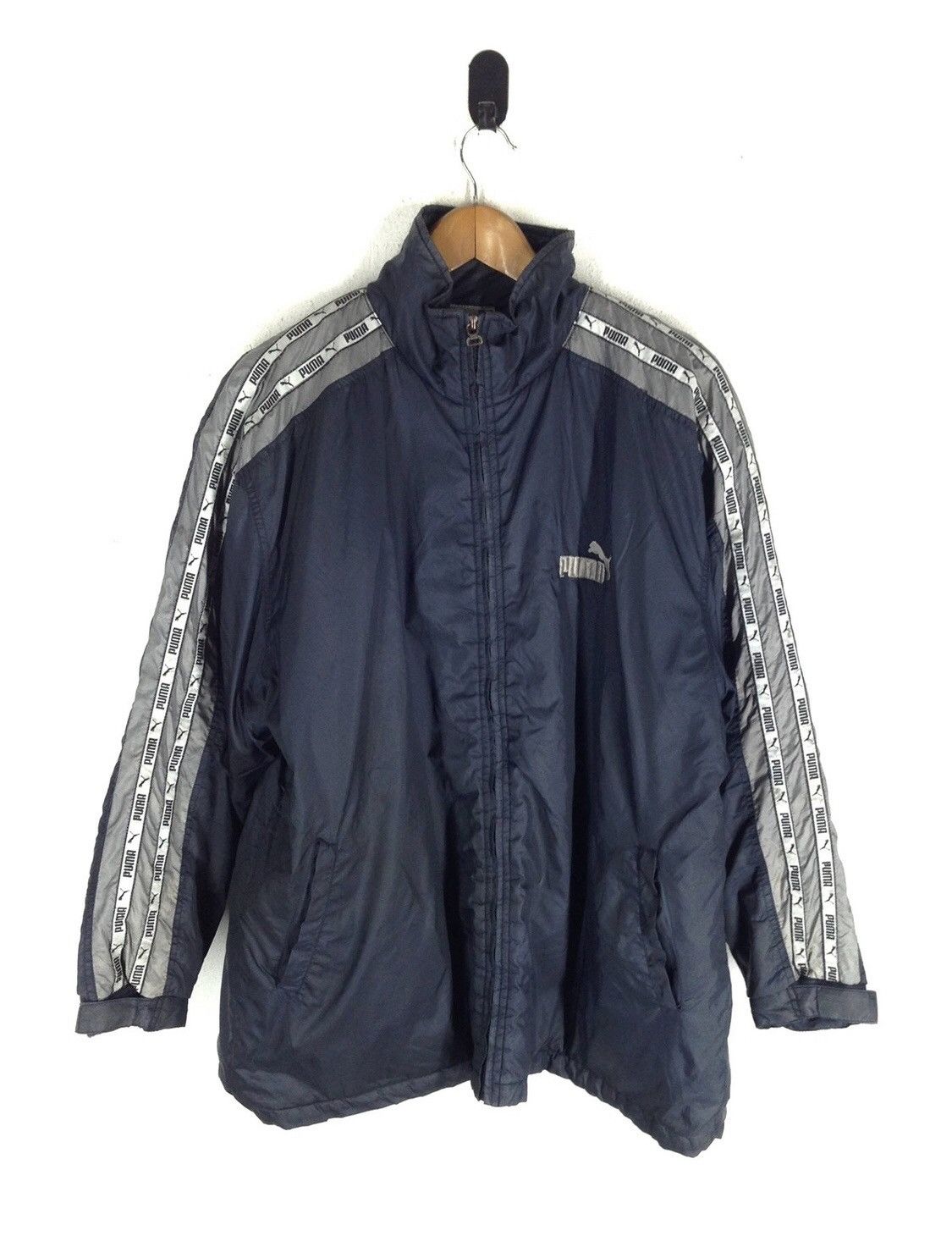 Puma × Vintage Puma Winter Big Logo Long Jacket Size US L / EU 52-54 / 3 - 2 Thumbnail