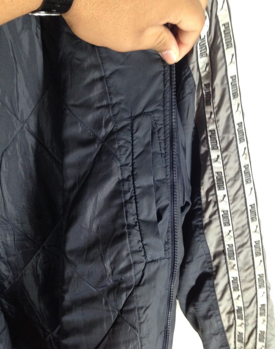 Puma × Vintage Puma Winter Big Logo Long Jacket Size US L / EU 52-54 / 3 - 10 Thumbnail