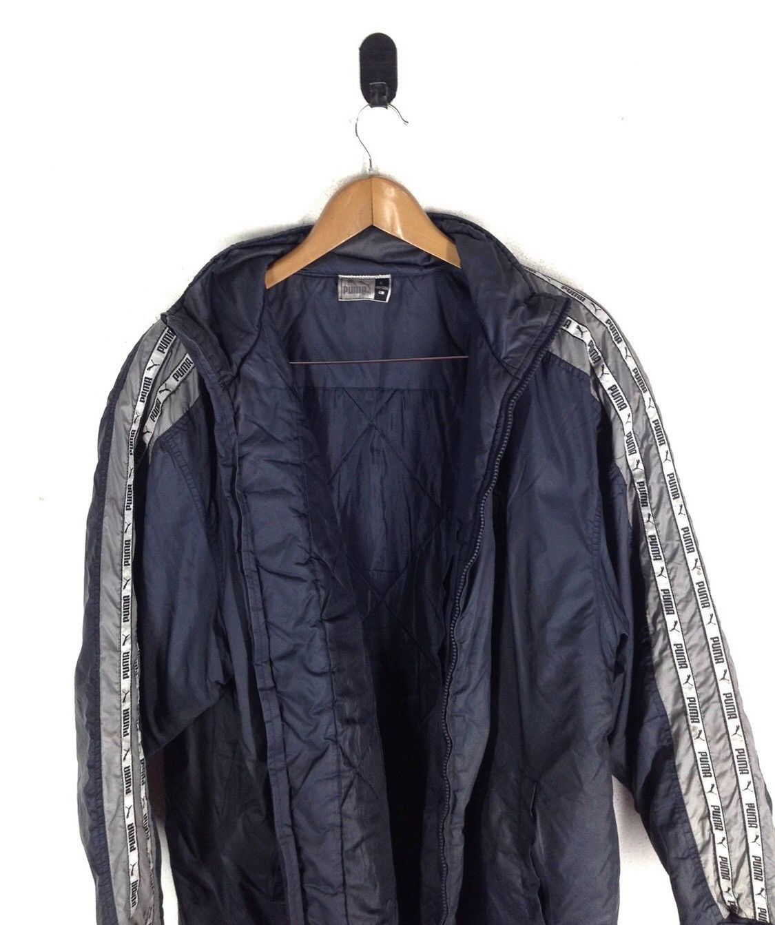 Puma × Vintage Puma Winter Big Logo Long Jacket Size US L / EU 52-54 / 3 - 3 Thumbnail