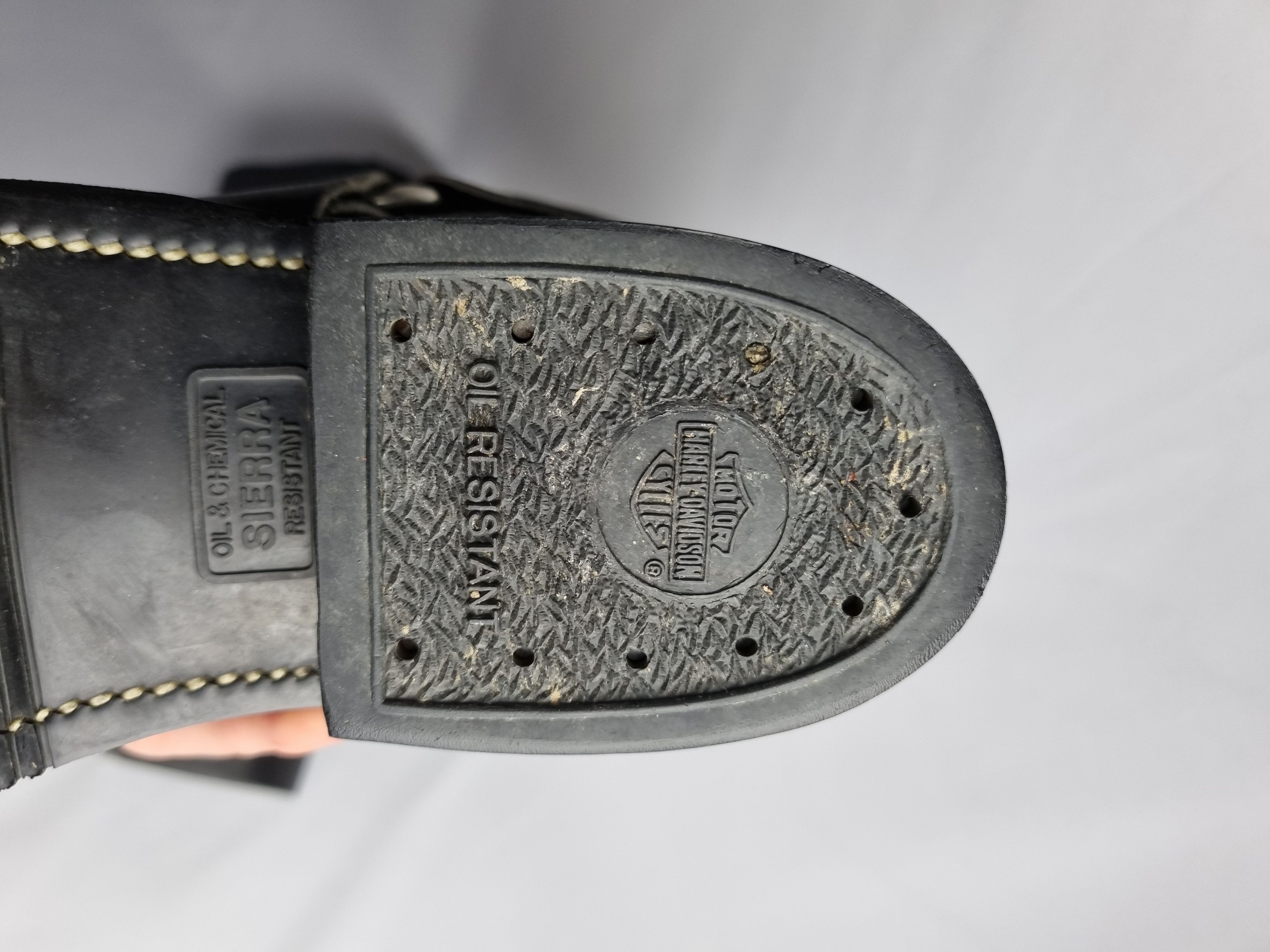 Harley Davidson × Vintage 🤠 Harley Davidson Embroidered Eagle Logo Leather Boots Size US 9 / EU 42 - 16 Thumbnail