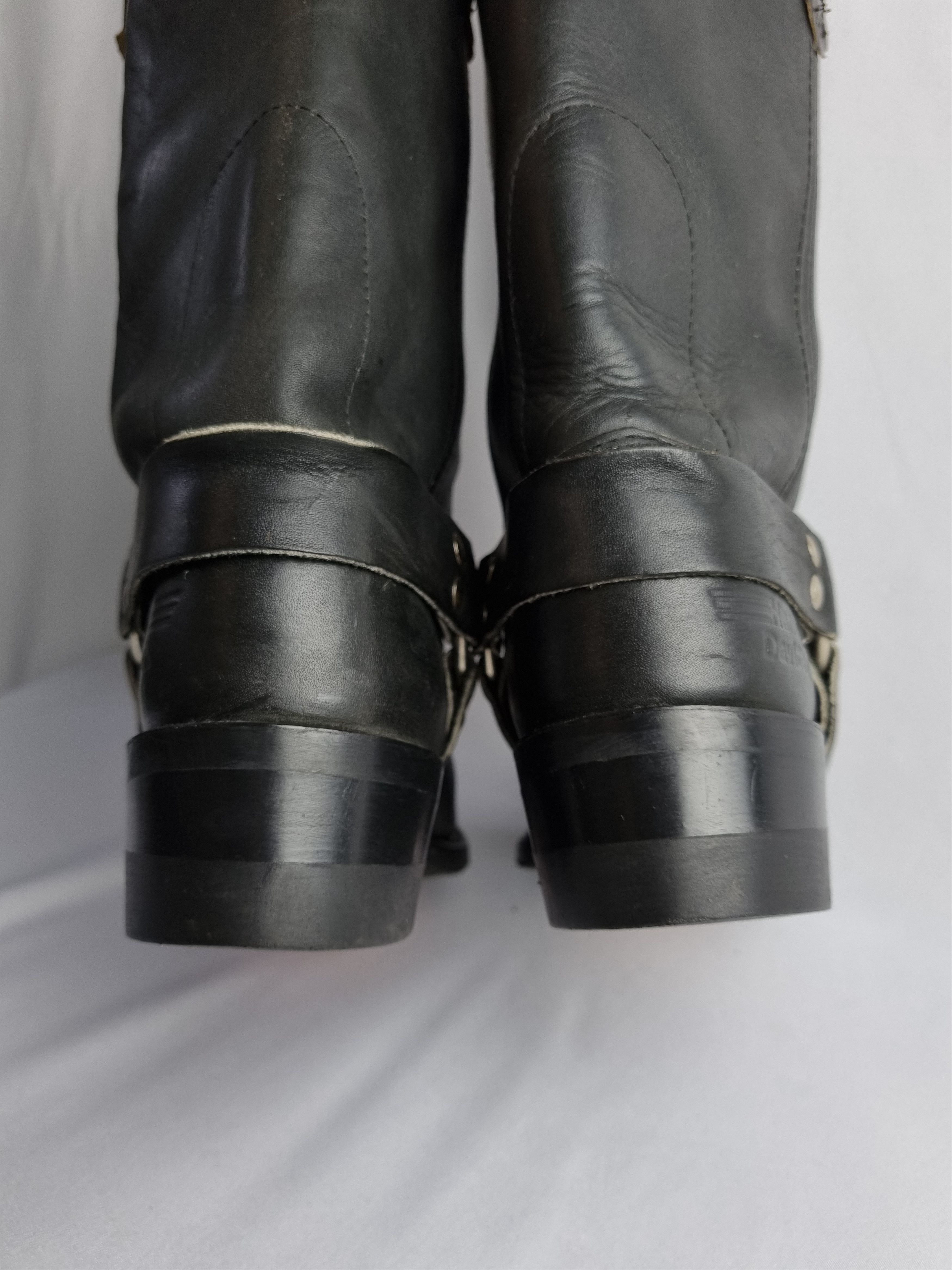 Harley Davidson × Vintage 🤠 Harley Davidson Embroidered Eagle Logo Leather Boots Size US 9 / EU 42 - 9 Thumbnail