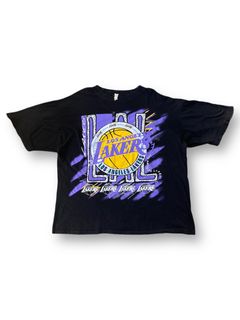 Vintage Salem Sportswear Magic Johnson LA Lakers Purple Tee