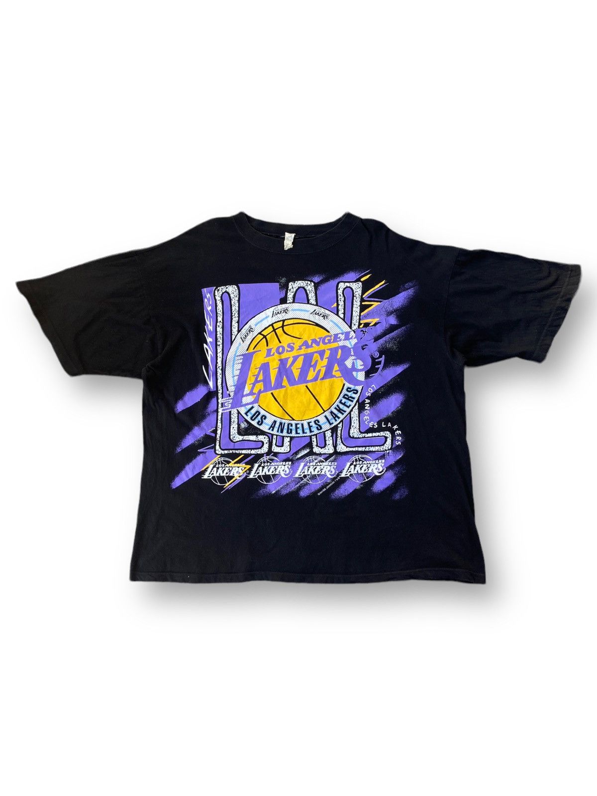 image of L A Lakers x Magic Johnson Vintage Los Angeles Lakers Magic Johnson Shirt. A10 in Black (Size 2XL)