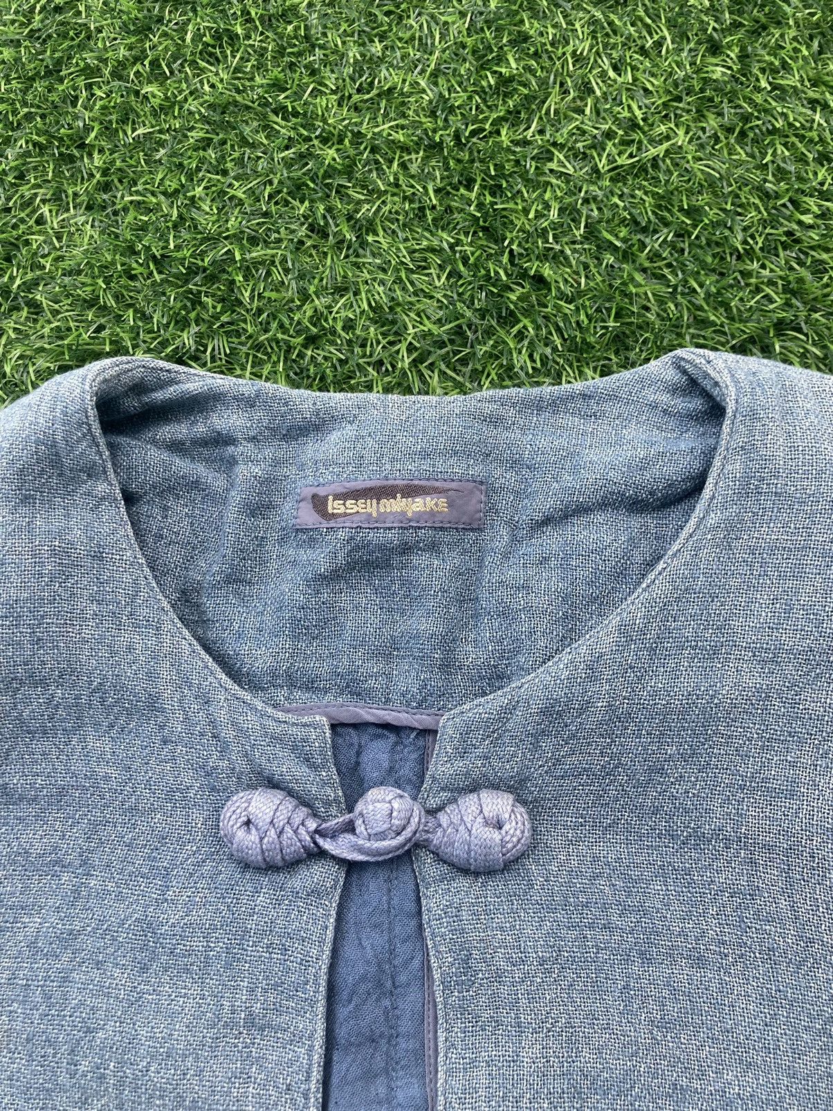 Issey Miyake × Vintage ISSEY MIYAKE CLASSIC INDIGO LINEN SHIRT Size US S / EU 44-46 / 1 - 6 Thumbnail