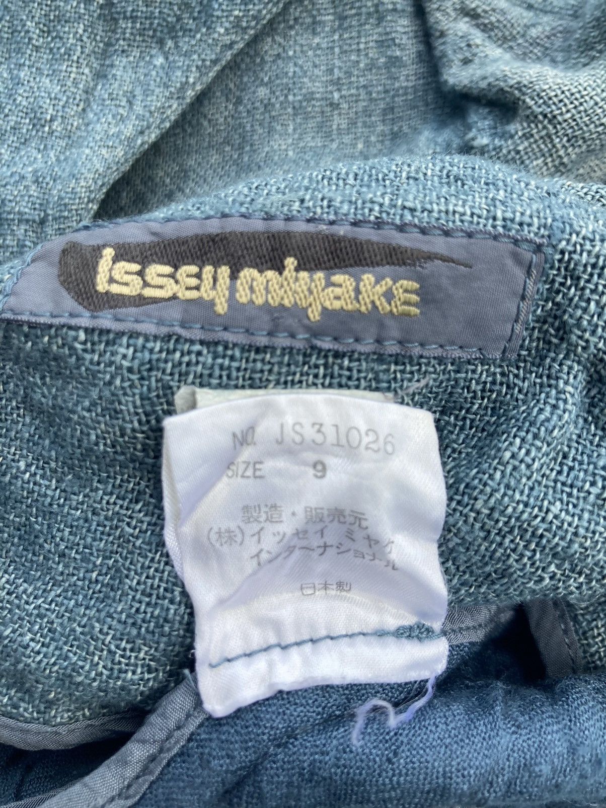Issey Miyake × Vintage ISSEY MIYAKE CLASSIC INDIGO LINEN SHIRT Size US S / EU 44-46 / 1 - 9 Thumbnail