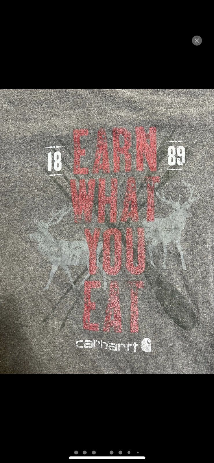 Carhartt ***FINAL DROP***RARE “earn what you eat “ hunting shirt L Size US L / EU 52-54 / 3 - 4 Thumbnail