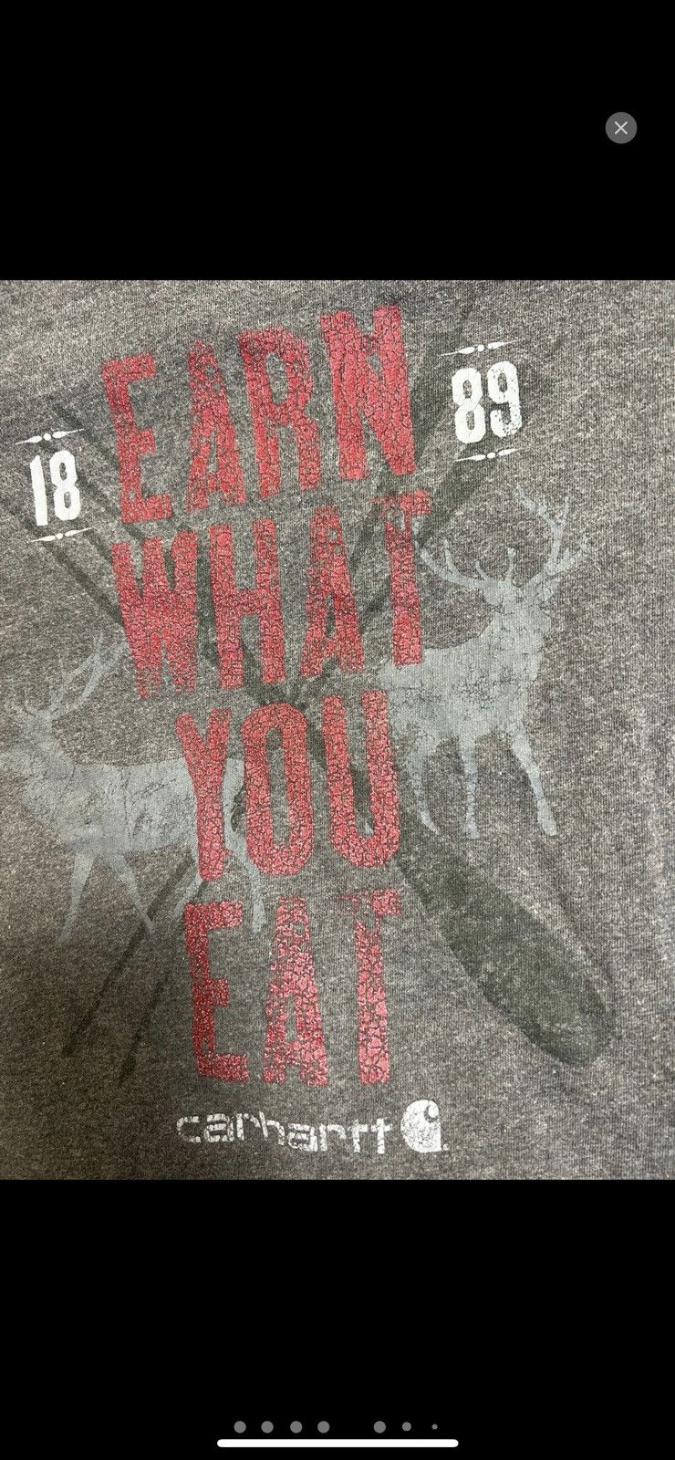 Carhartt ***FINAL DROP***RARE “earn what you eat “ hunting shirt L Size US L / EU 52-54 / 3 - 5 Thumbnail