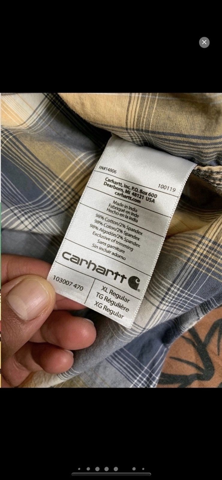 Carhartt ***FINAL DROP***RARE Carhartt Spring 18 western button up XL Size US XL / EU 56 / 4 - 11 Thumbnail