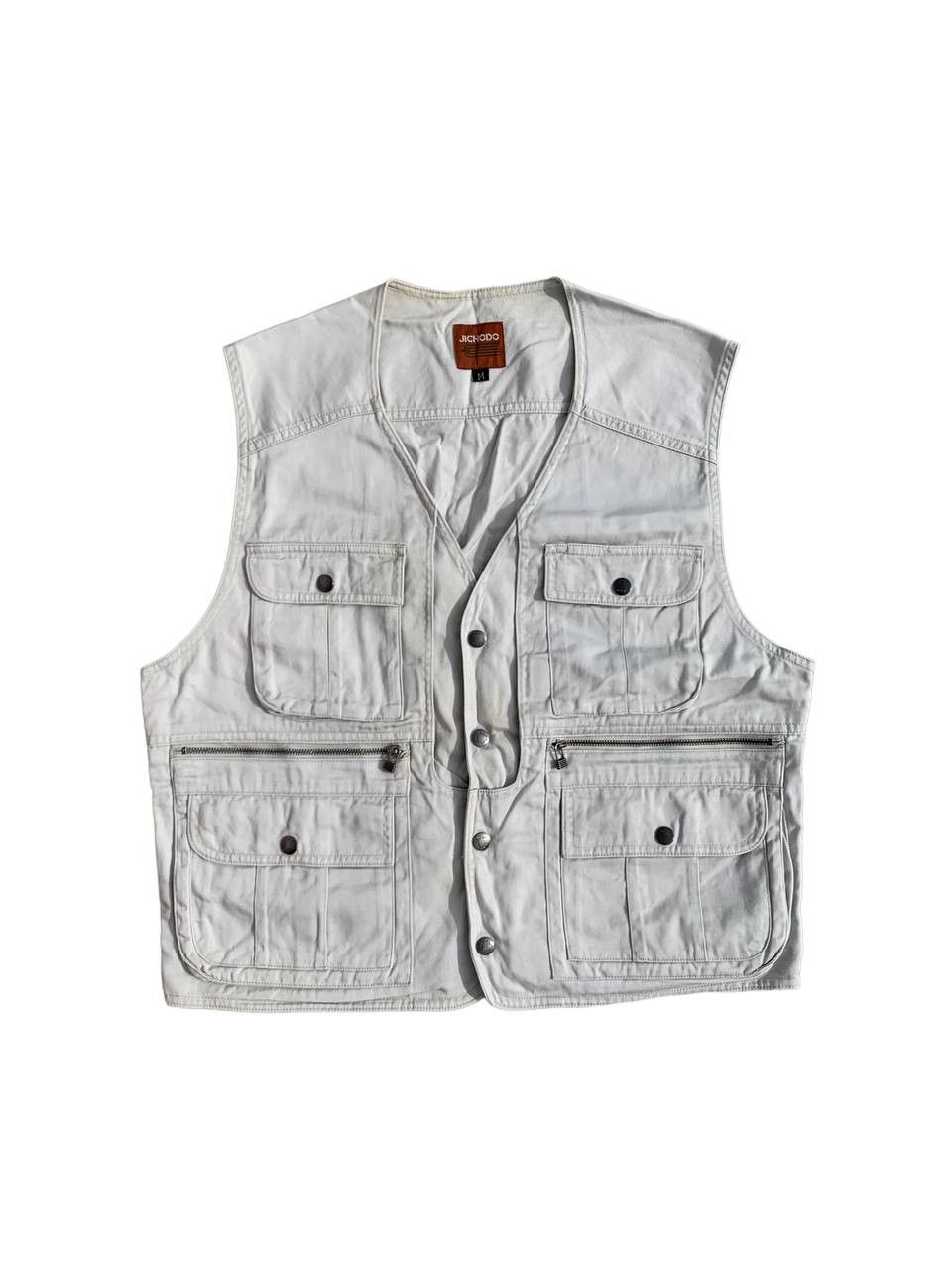 image of Vintage Jichodo Multipocket Utility Vest in Khaki, Men's (Size Small)