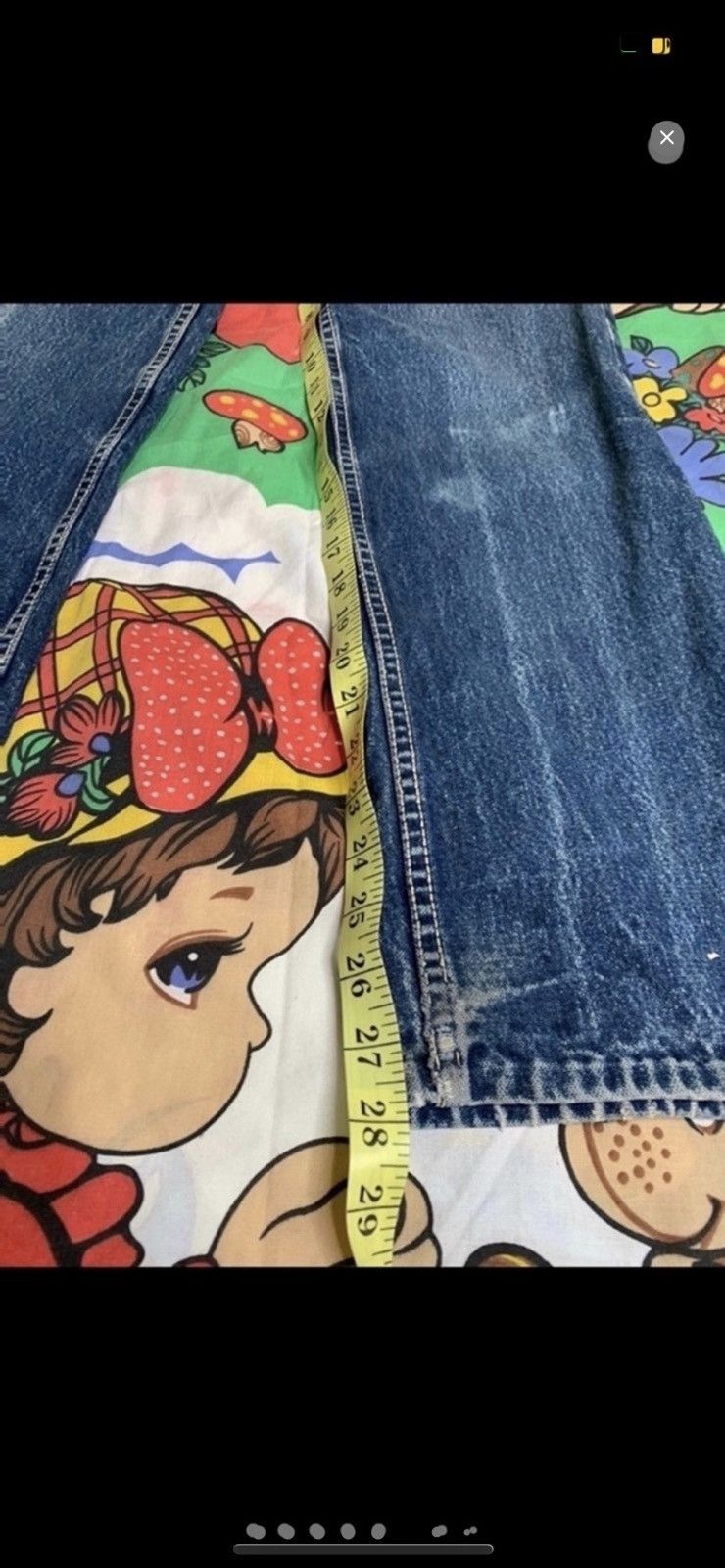 Vintage ***FINAL DROP***RARE 80s washed straight leg denim 28-30 Size 30" / US 8 / IT 44 - 6 Thumbnail