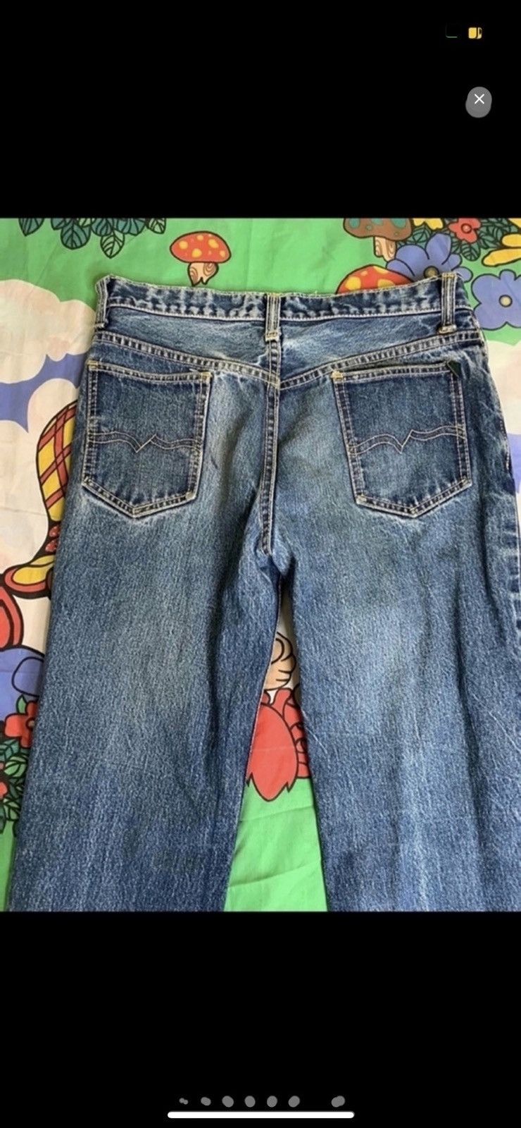 Vintage ***FINAL DROP***RARE 80s washed straight leg denim 28-30 Size 30" / US 8 / IT 44 - 16 Thumbnail