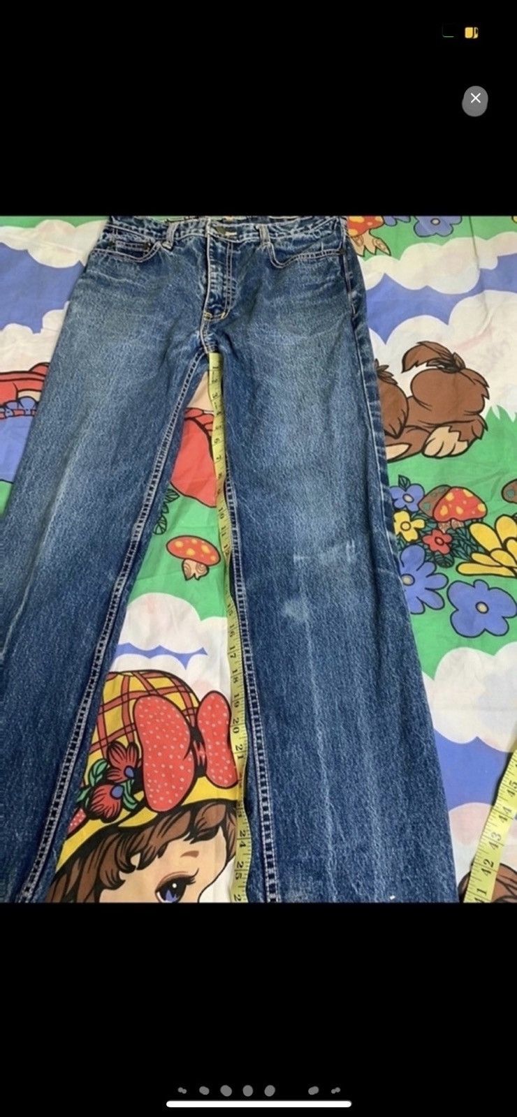 Vintage ***FINAL DROP***RARE 80s washed straight leg denim 28-30 Size 30" / US 8 / IT 44 - 9 Thumbnail
