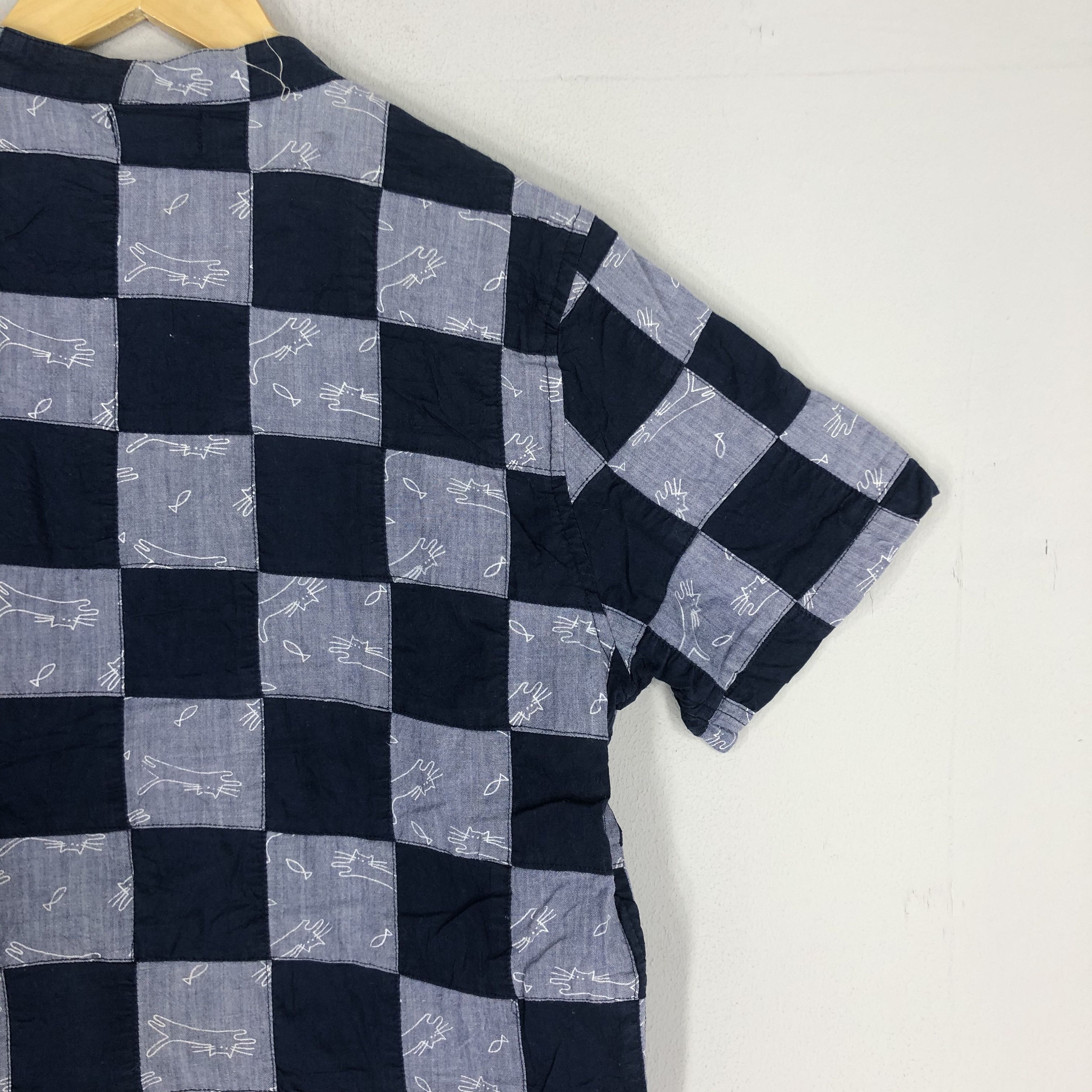 Vintage Enchante Button Down Oxford Checked Design