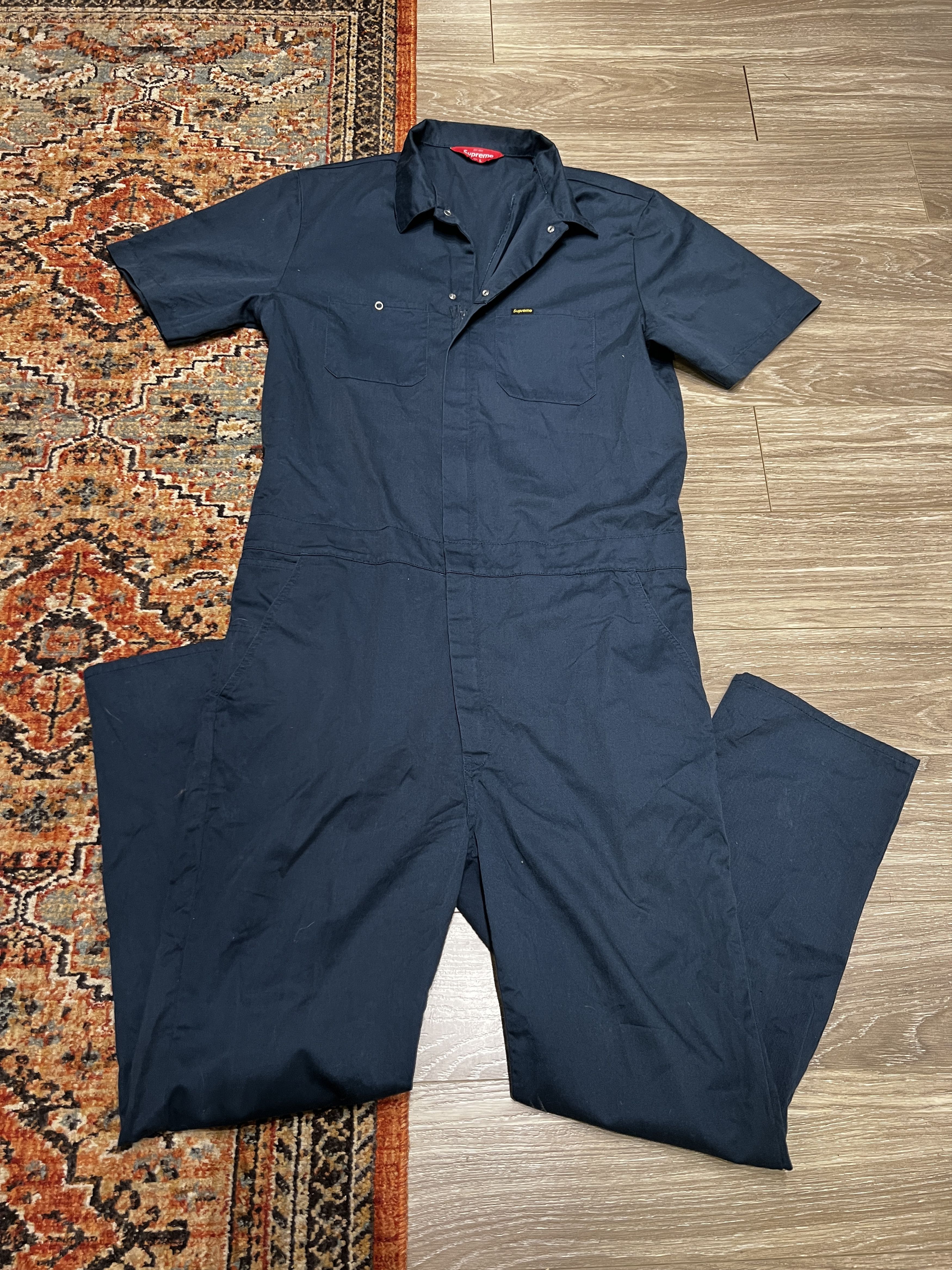 Supreme Supreme Coveralls Navy Large L SS15 | Grailed