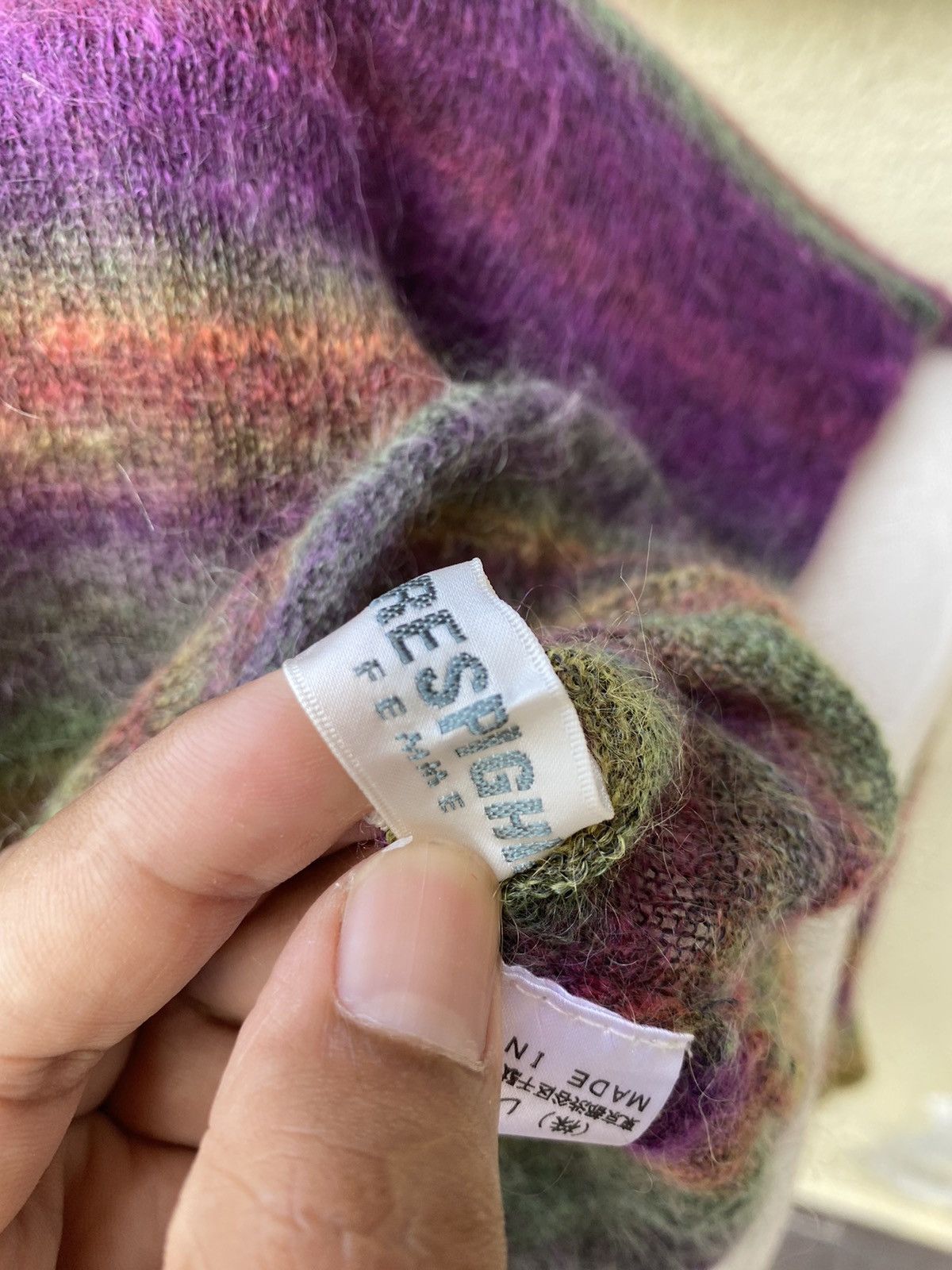Japanese Brand × Vintage vintage respighi mohair multi colour Size M / US 6-8 / IT 42-44 - 7 Thumbnail