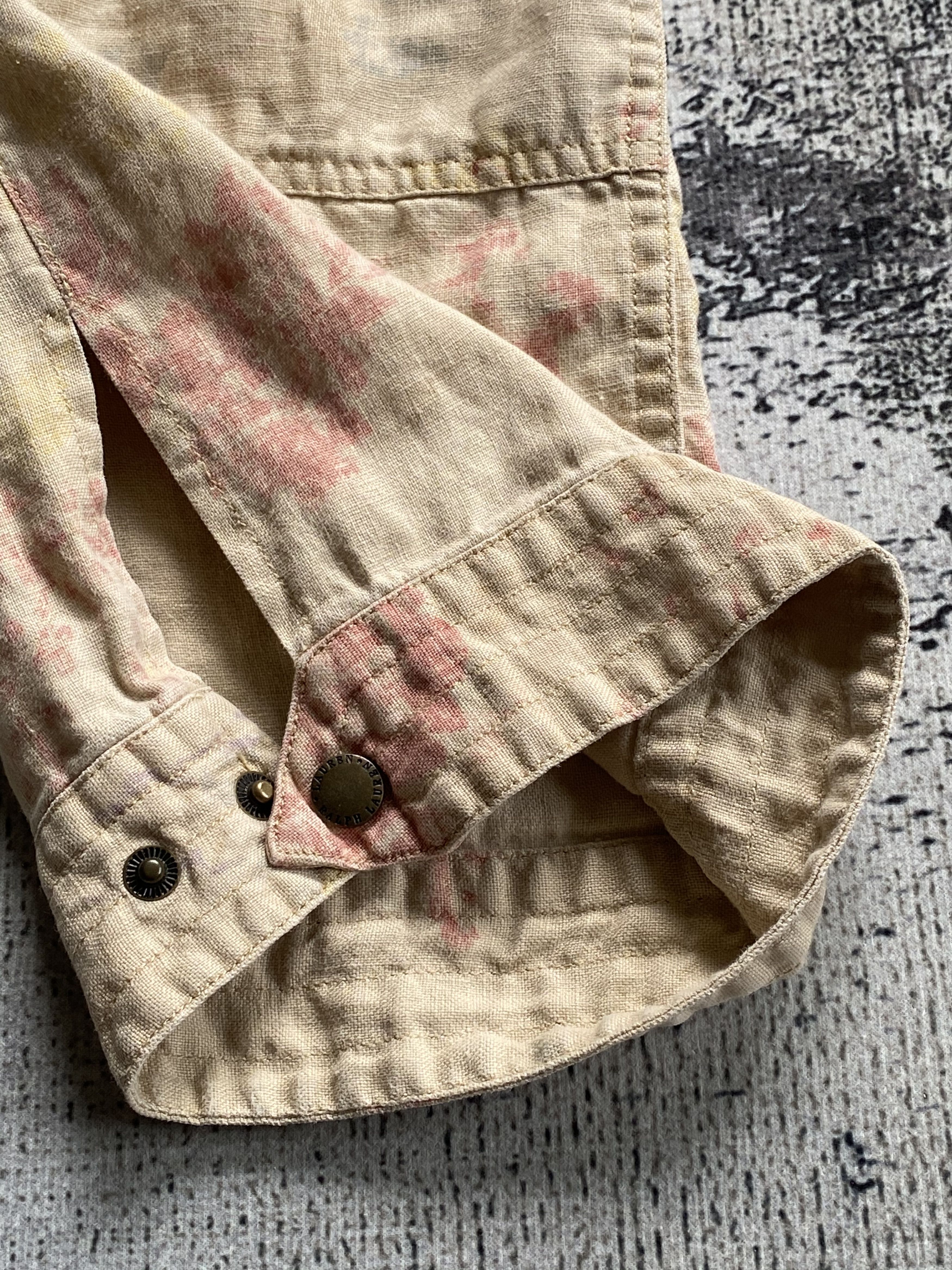 Ralph Lauren SICKS💥Vintage Lauren Ralph Lauren Linen Woman Cargo Pants Size 31" - 5 Thumbnail