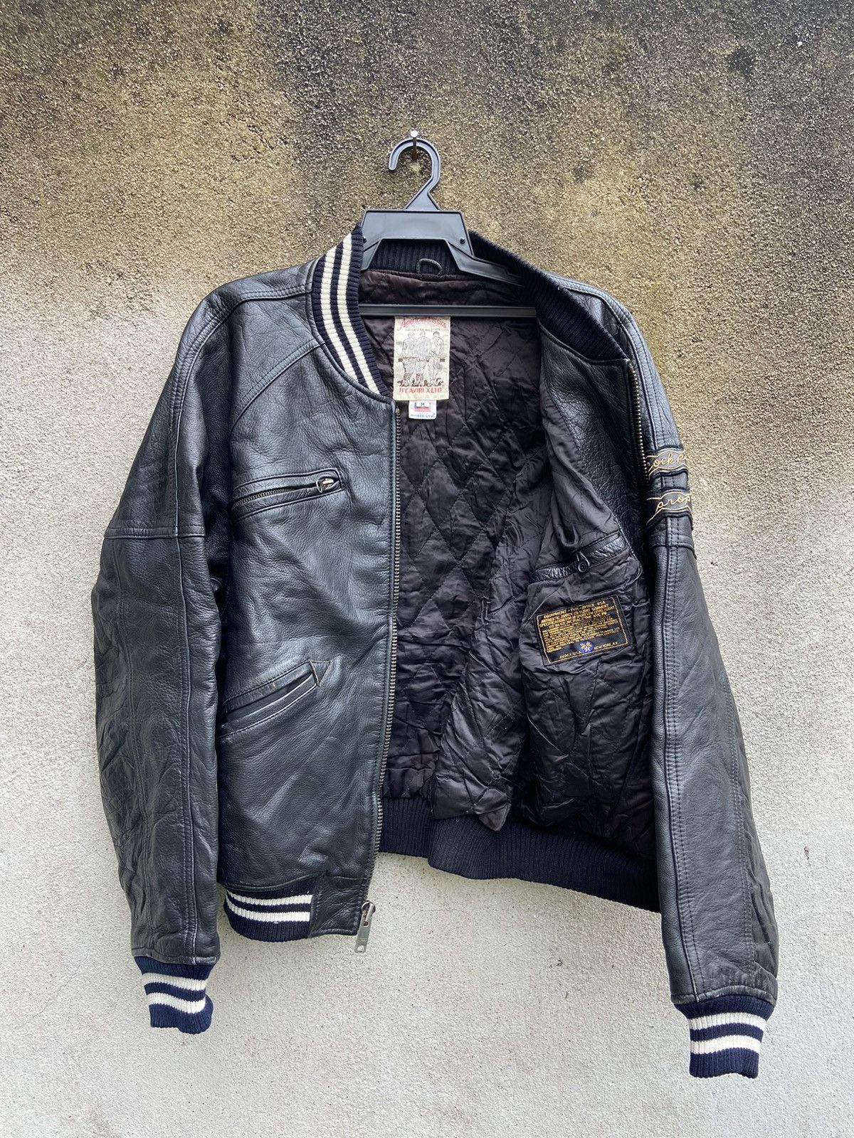 Avirex Varsity Leather Jacket Avirex Champion American Classic Size US M / EU 48-50 / 2 - 6 Thumbnail
