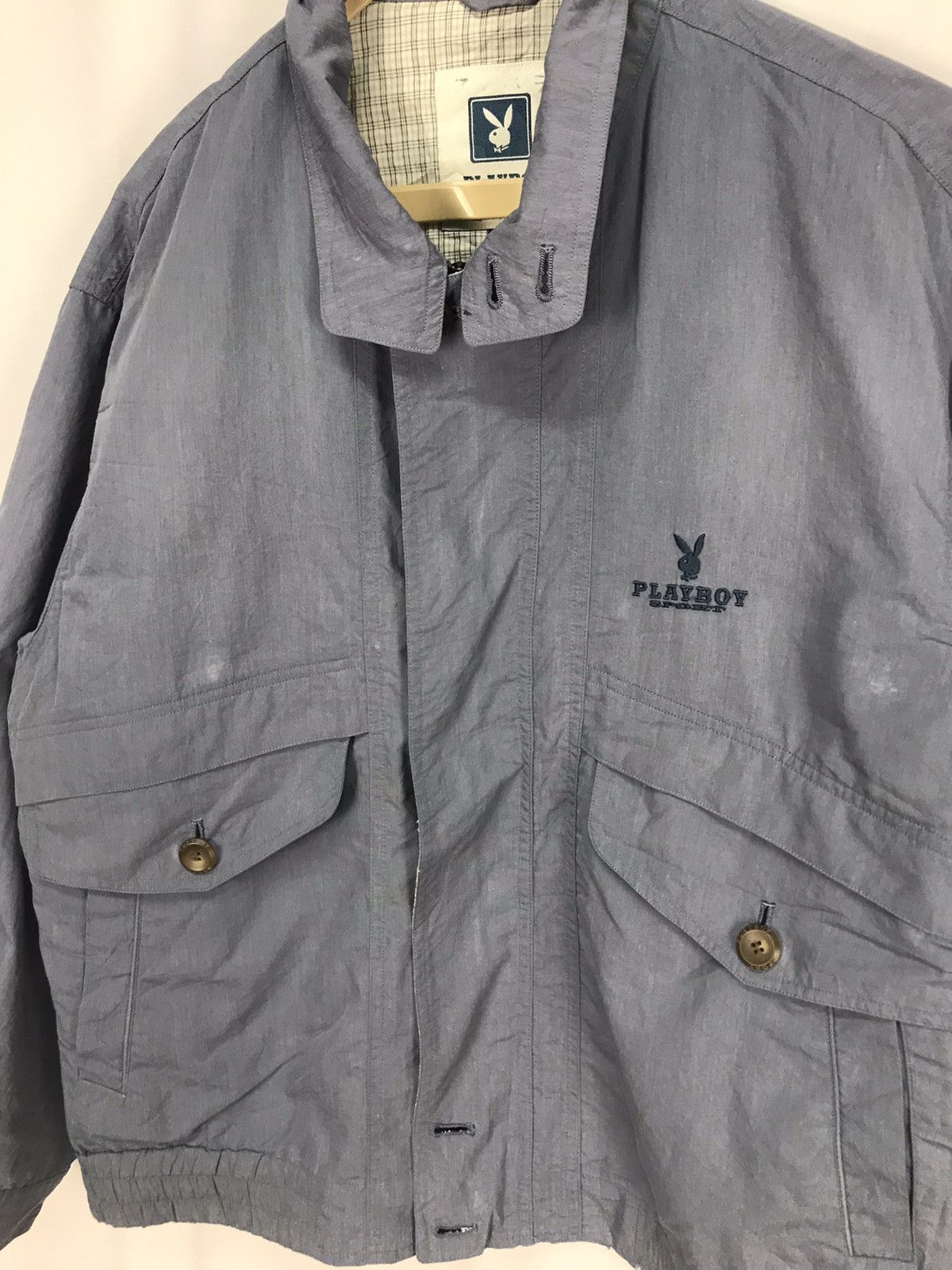 Playboy × Vintage Playboy sport distressed bombers zipper jacket Size US M / EU 48-50 / 2 - 3 Thumbnail