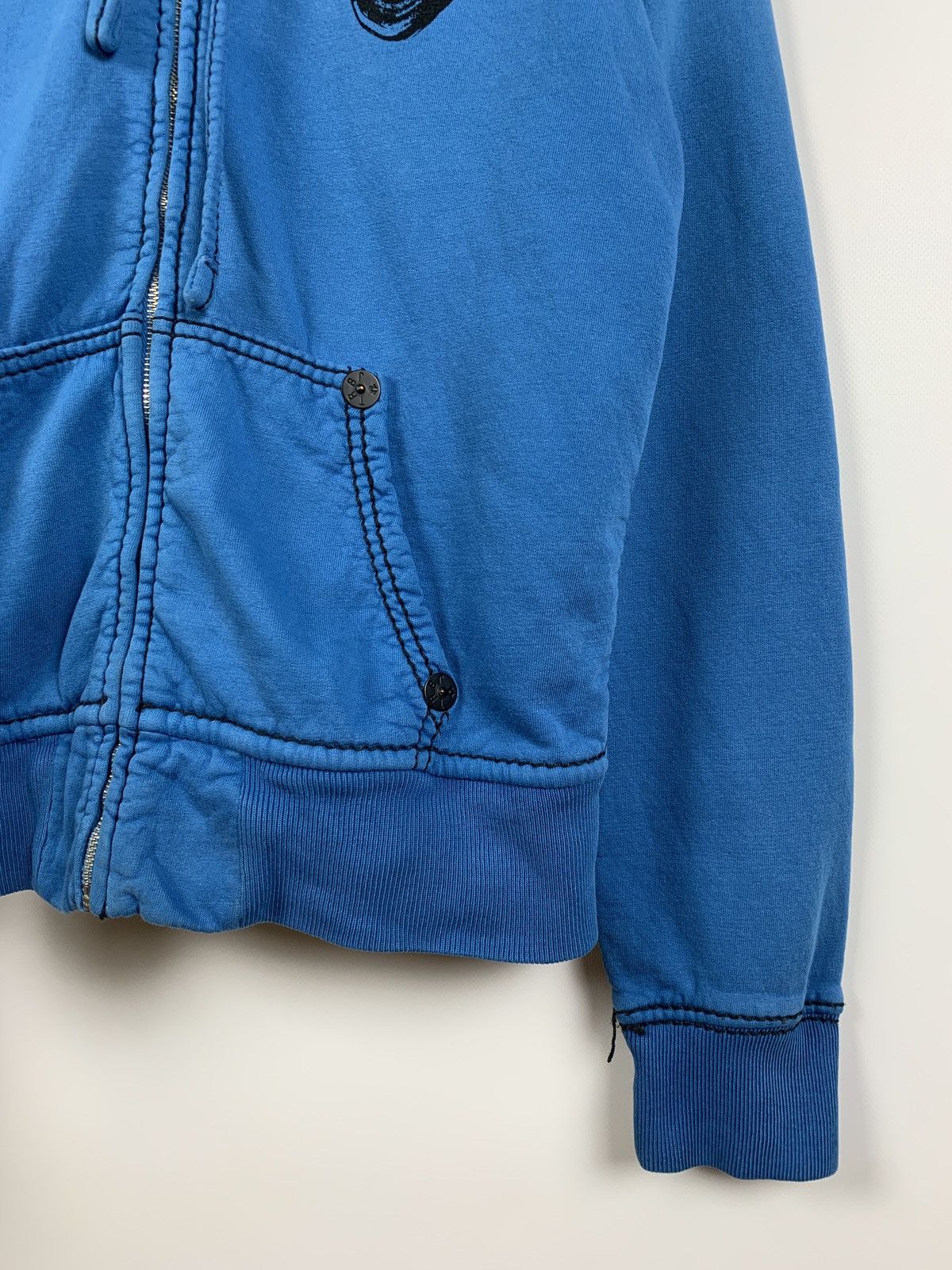 True Religion Vintage True Religion Faded Blue Zip Hoodie Size US M / EU 48-50 / 2 - 8 Thumbnail