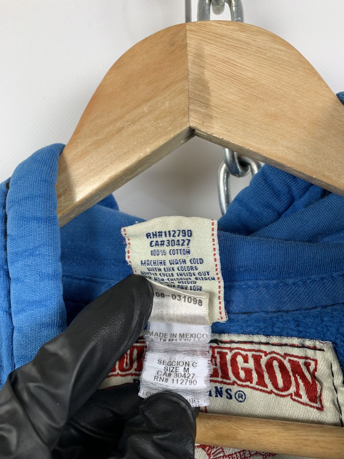 True Religion Vintage True Religion Faded Blue Zip Hoodie Size US M / EU 48-50 / 2 - 22 Thumbnail