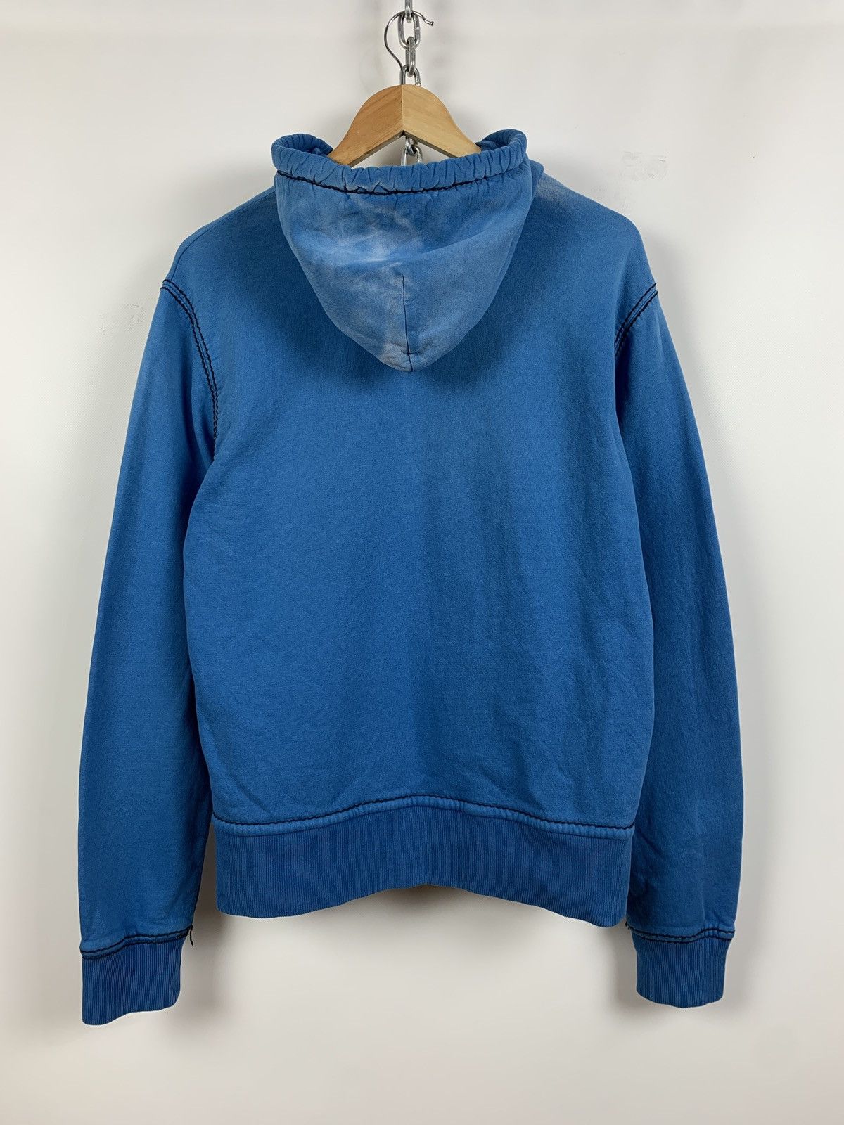 True Religion Vintage True Religion Faded Blue Zip Hoodie Size US M / EU 48-50 / 2 - 2 Thumbnail