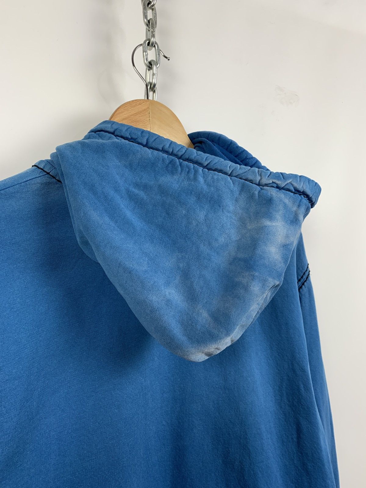 True Religion Vintage True Religion Faded Blue Zip Hoodie Size US M / EU 48-50 / 2 - 19 Thumbnail