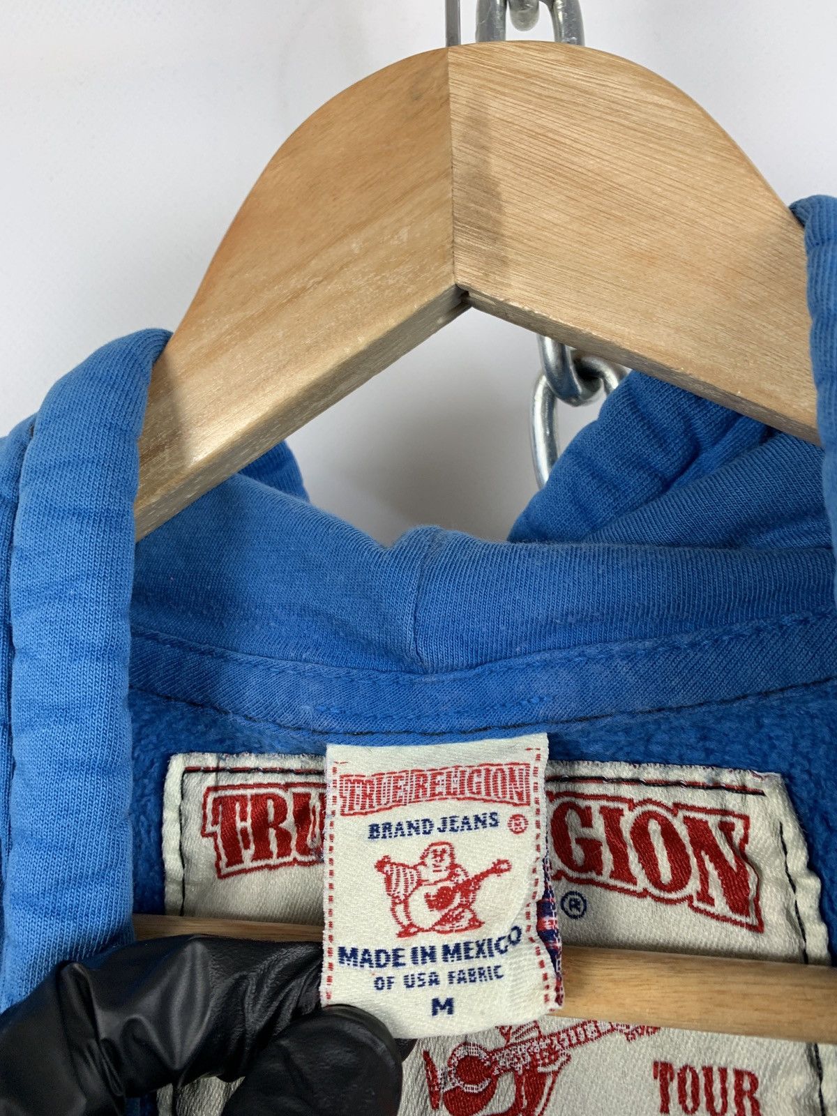 True Religion Vintage True Religion Faded Blue Zip Hoodie Size US M / EU 48-50 / 2 - 21 Thumbnail