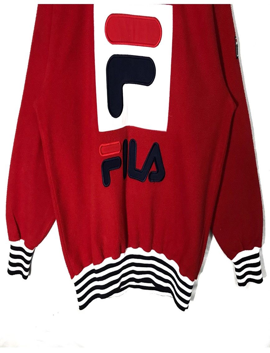 Fila Vintage Fila Embroidery Logo Fleece Sweatshirt Size US L / EU 52-54 / 3 - 8 Thumbnail