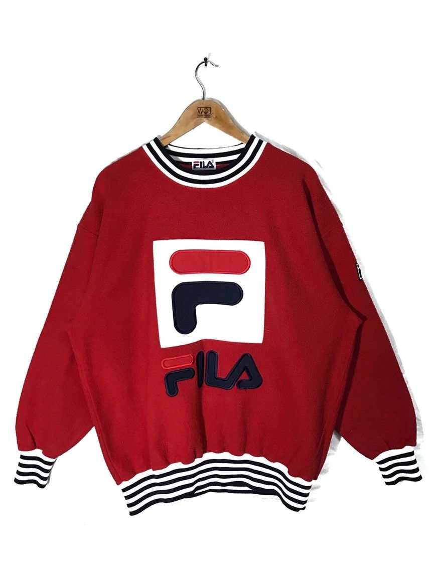 Fila Vintage Fila Embroidery Logo Fleece Sweatshirt Size US L / EU 52-54 / 3 - 1 Thumbnail