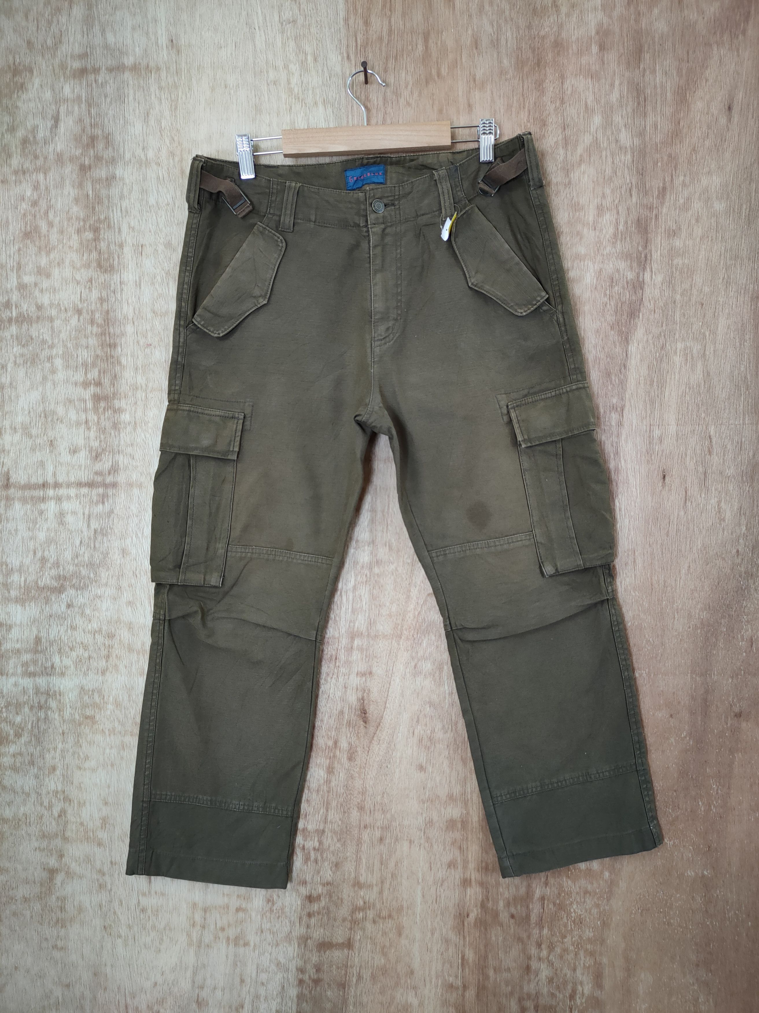 Japanese Brand DL RageBlue japan thick multi pocket cargo pants #46-401 Size US 31 - 1 Thumbnail