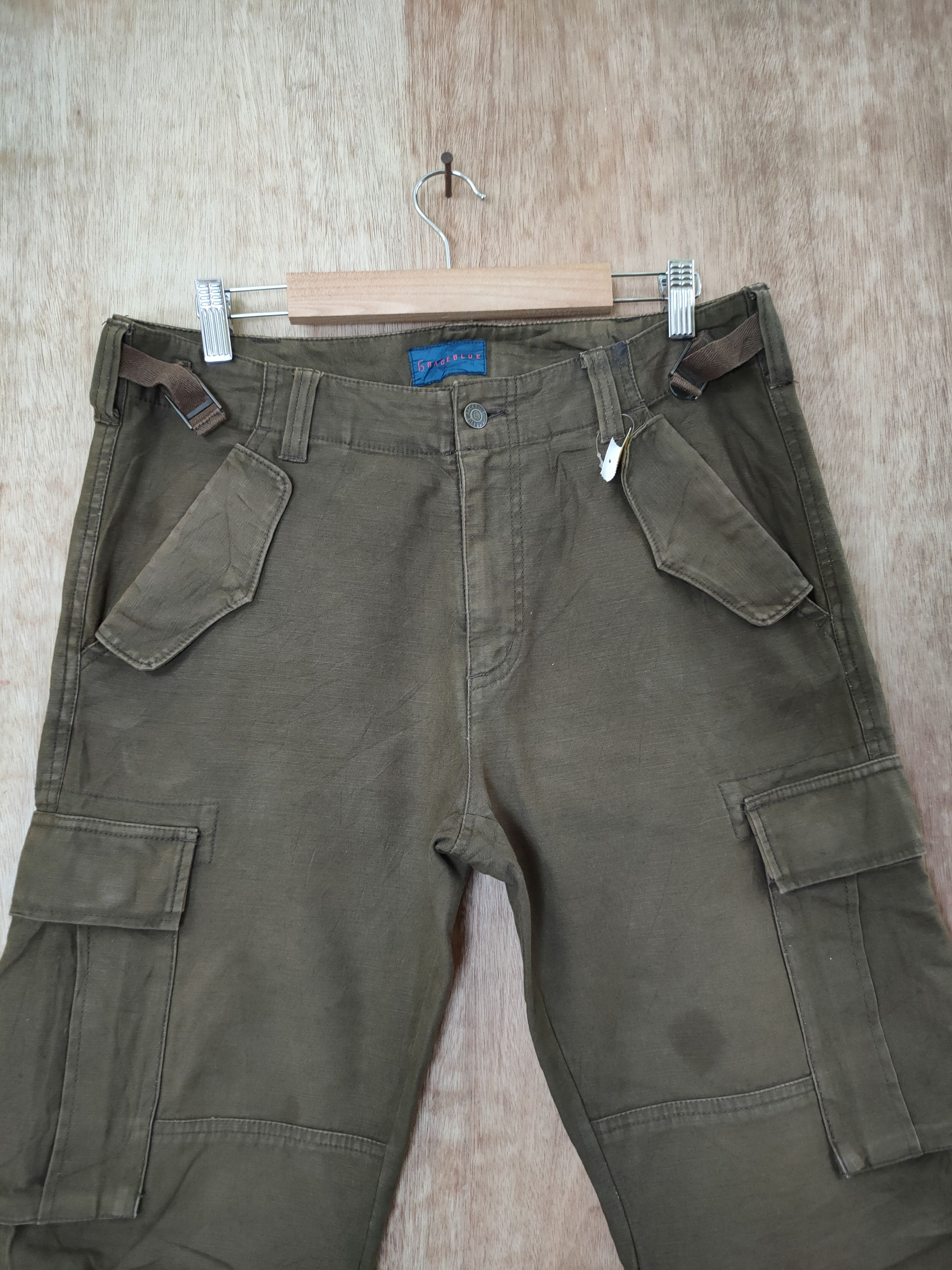 Japanese Brand DL RageBlue japan thick multi pocket cargo pants #46-401 Size US 31 - 4 Thumbnail