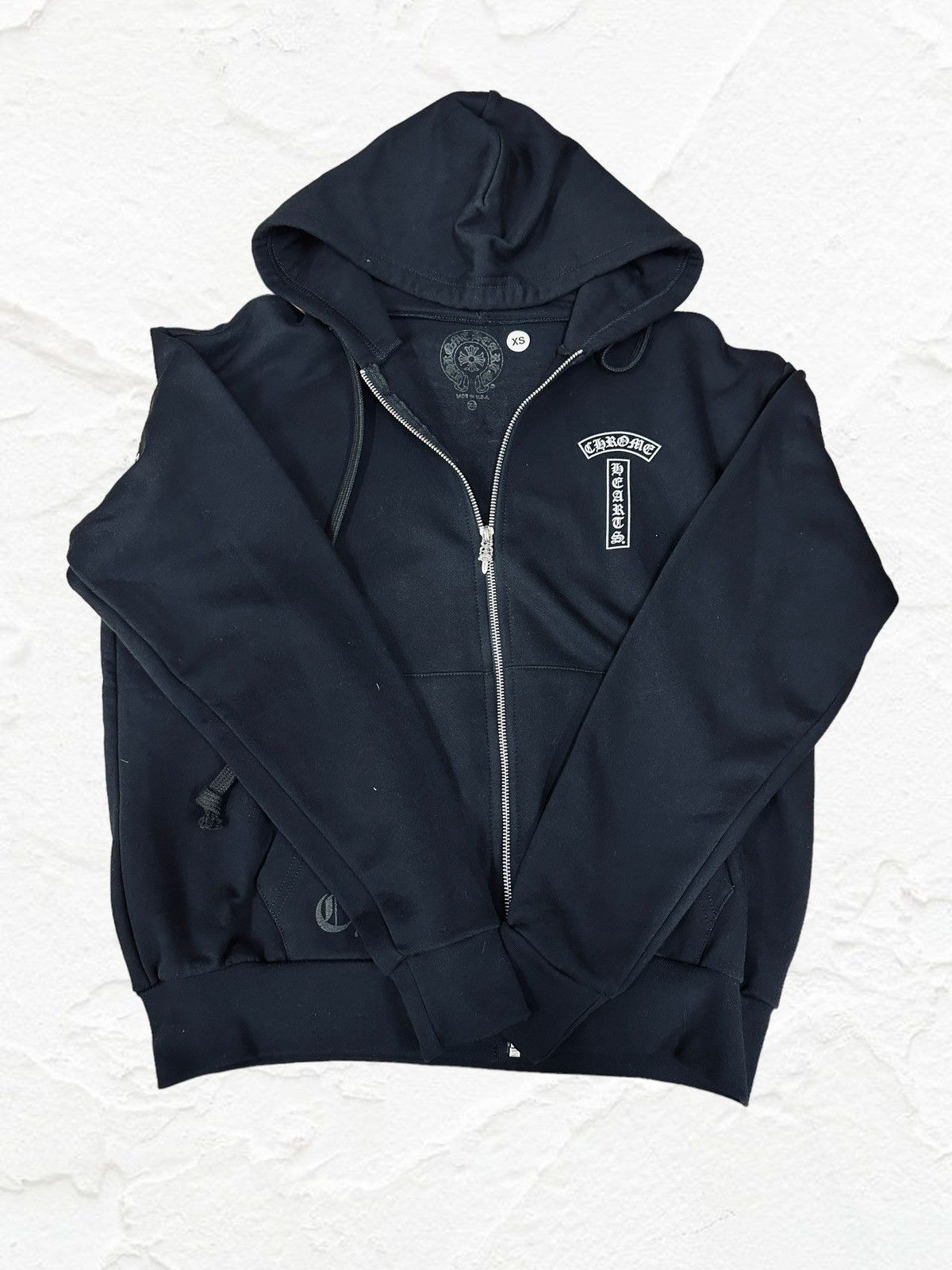 Chrome Hearts Chrome Hearts T Logo USA Zip Up Hoodie | Grailed