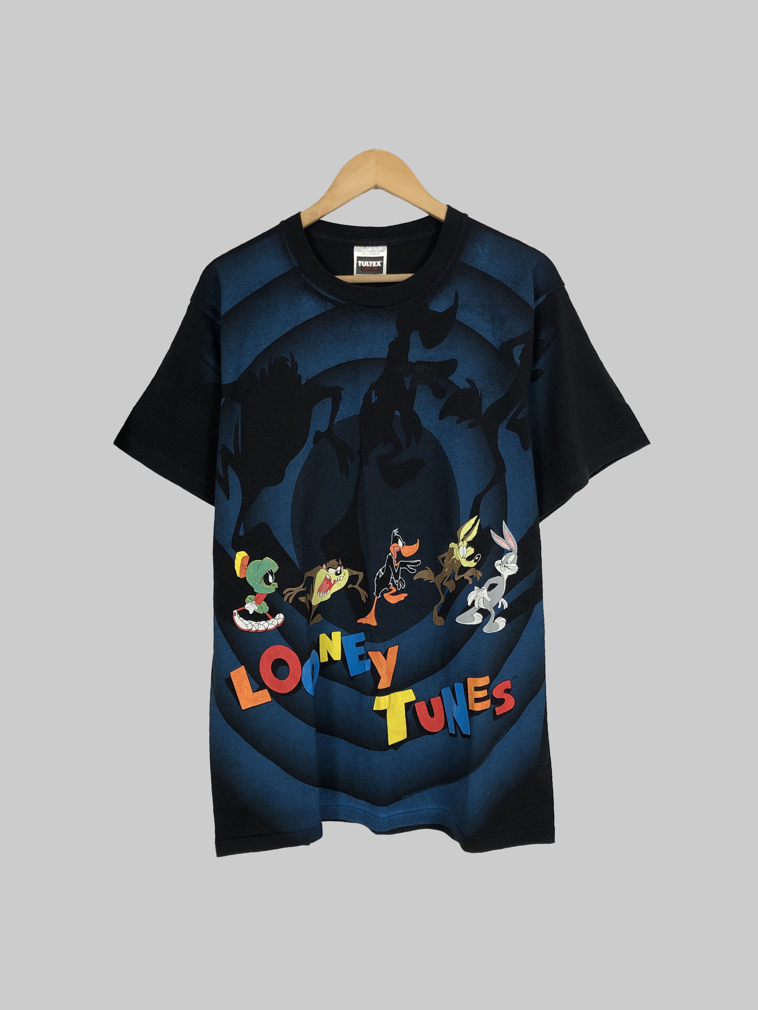 Cartoon Network Vintage 1992 Looney Tunes Taz Marvin Duffy Duck Coyote Bugs Size US L / EU 52-54 / 3 - 1 Thumbnail