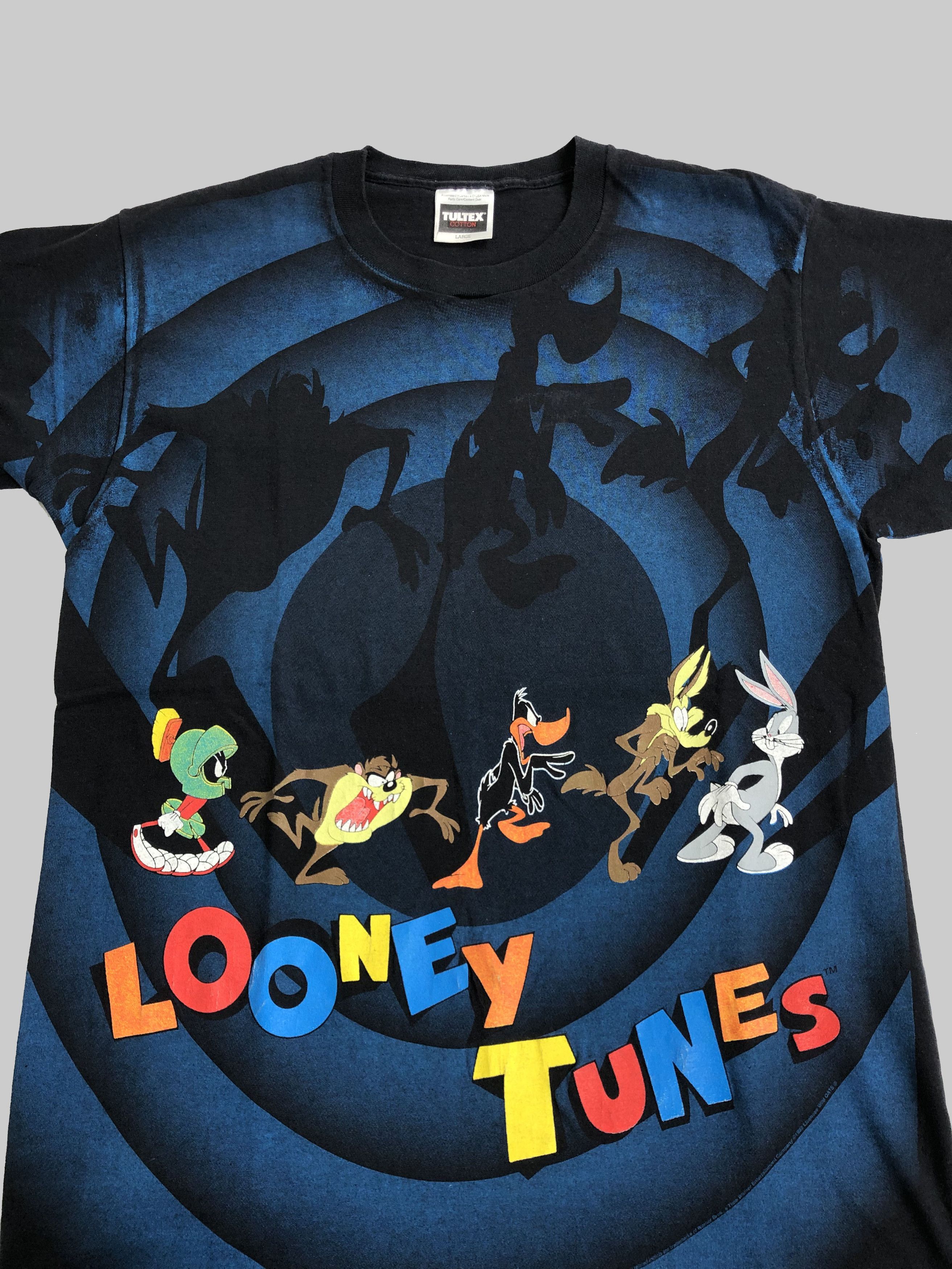 Cartoon Network Vintage 1992 Looney Tunes Taz Marvin Duffy Duck Coyote Bugs Size US L / EU 52-54 / 3 - 3 Thumbnail