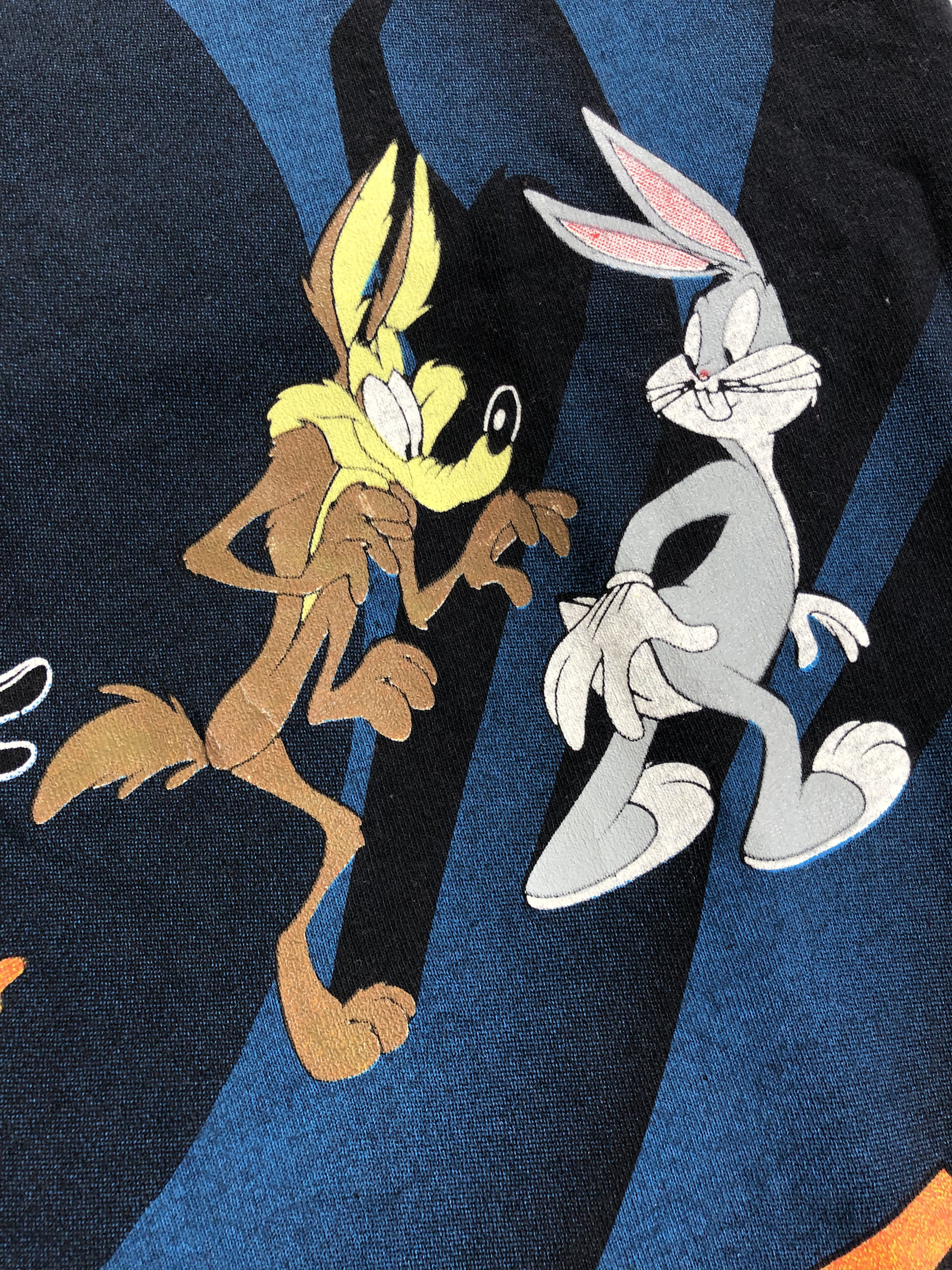 Cartoon Network Vintage 1992 Looney Tunes Taz Marvin Duffy Duck Coyote Bugs Size US L / EU 52-54 / 3 - 5 Thumbnail