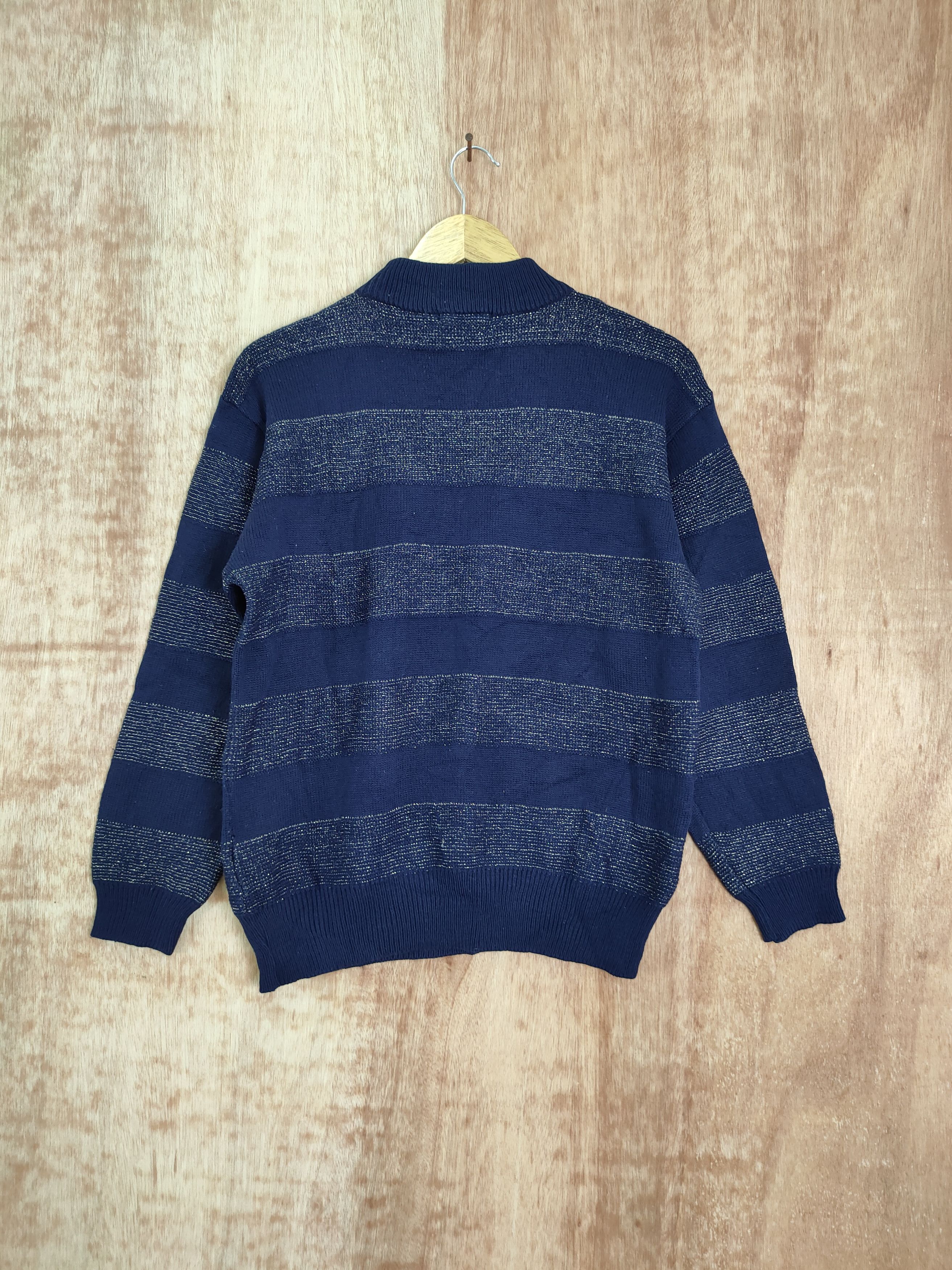 Japanese Brand Original design stripe knitwear sweatshirt vintage #4137 Size US M / EU 48-50 / 2 - 7 Thumbnail