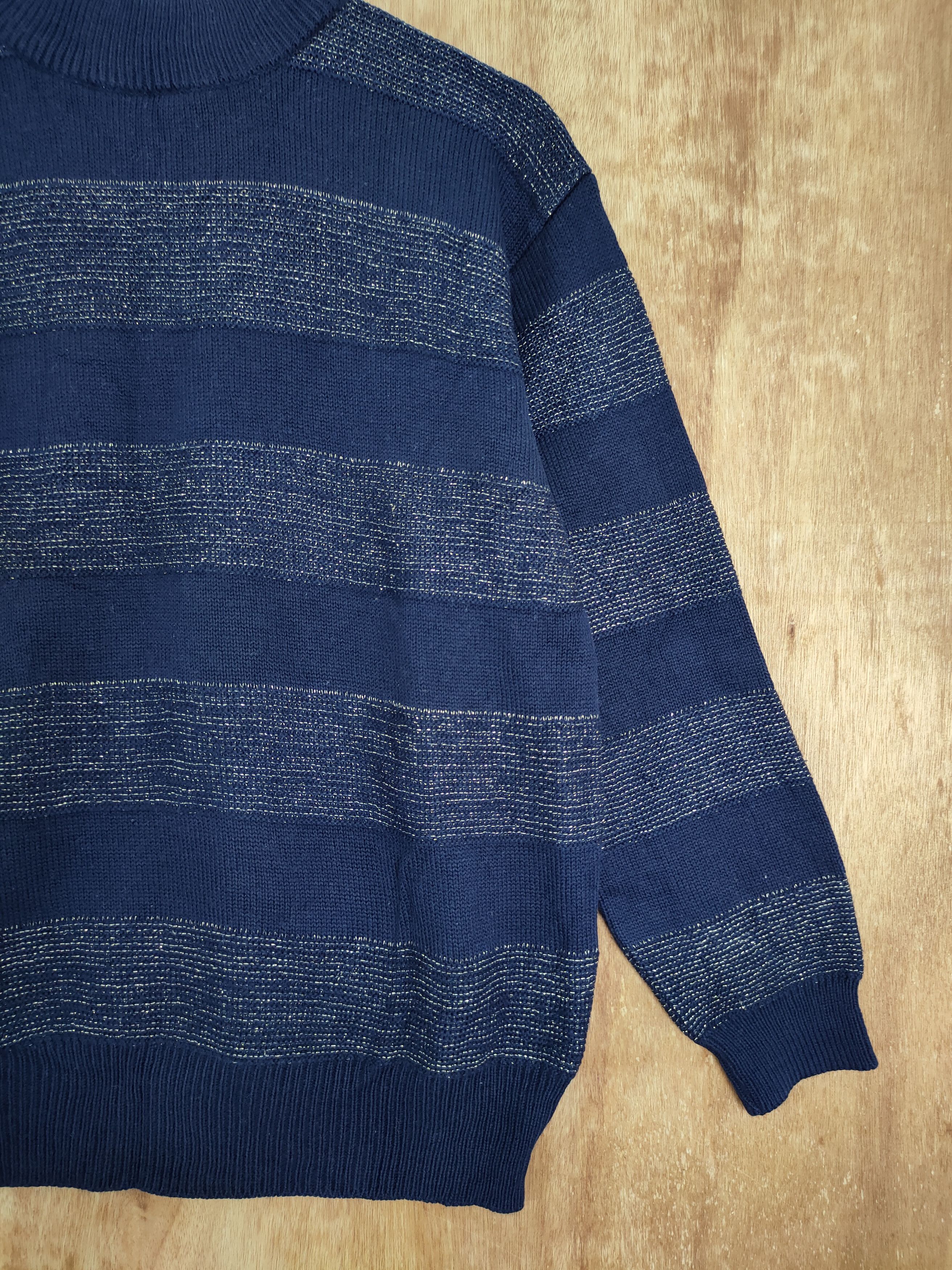 Japanese Brand Original design stripe knitwear sweatshirt vintage #4137 Size US M / EU 48-50 / 2 - 3 Thumbnail
